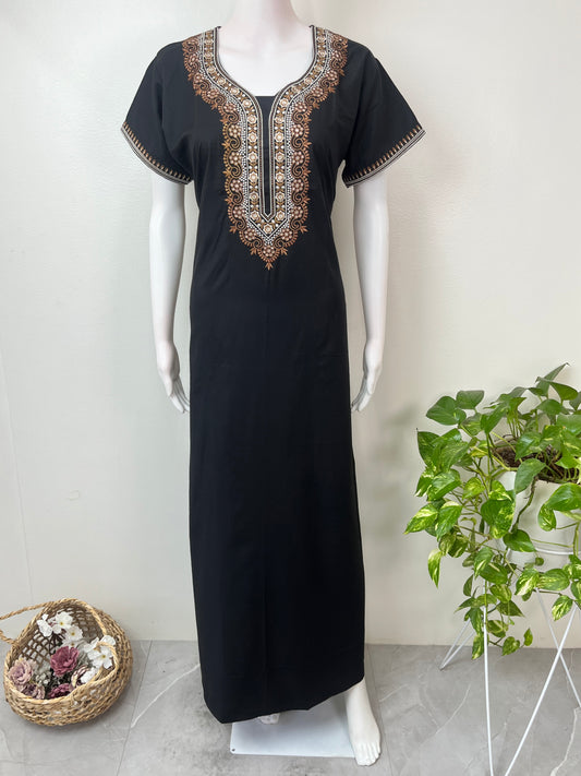 Black Premium Bizzylizzy Embroidered Nightgown