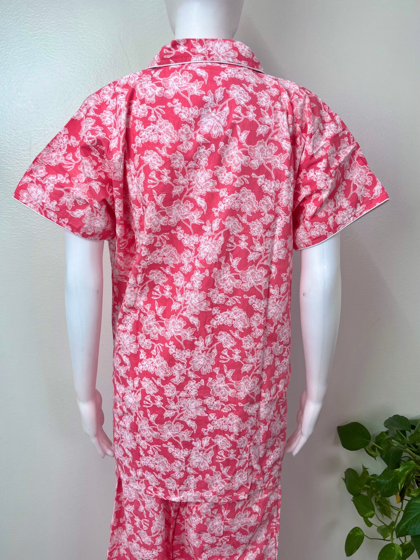 Everyday Cotton Nightwear- Button Top & Botton Set