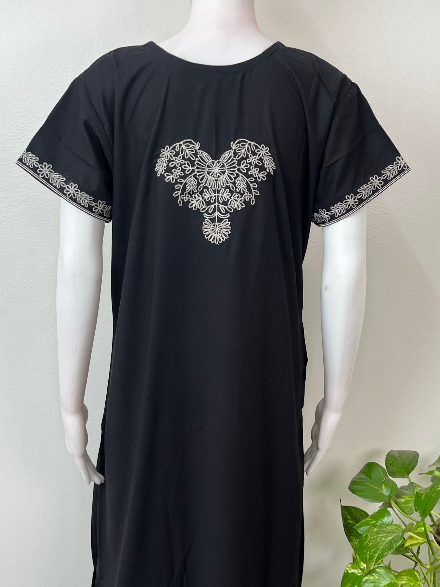 Black Premium Bizzylizzy Embroidered Nighty