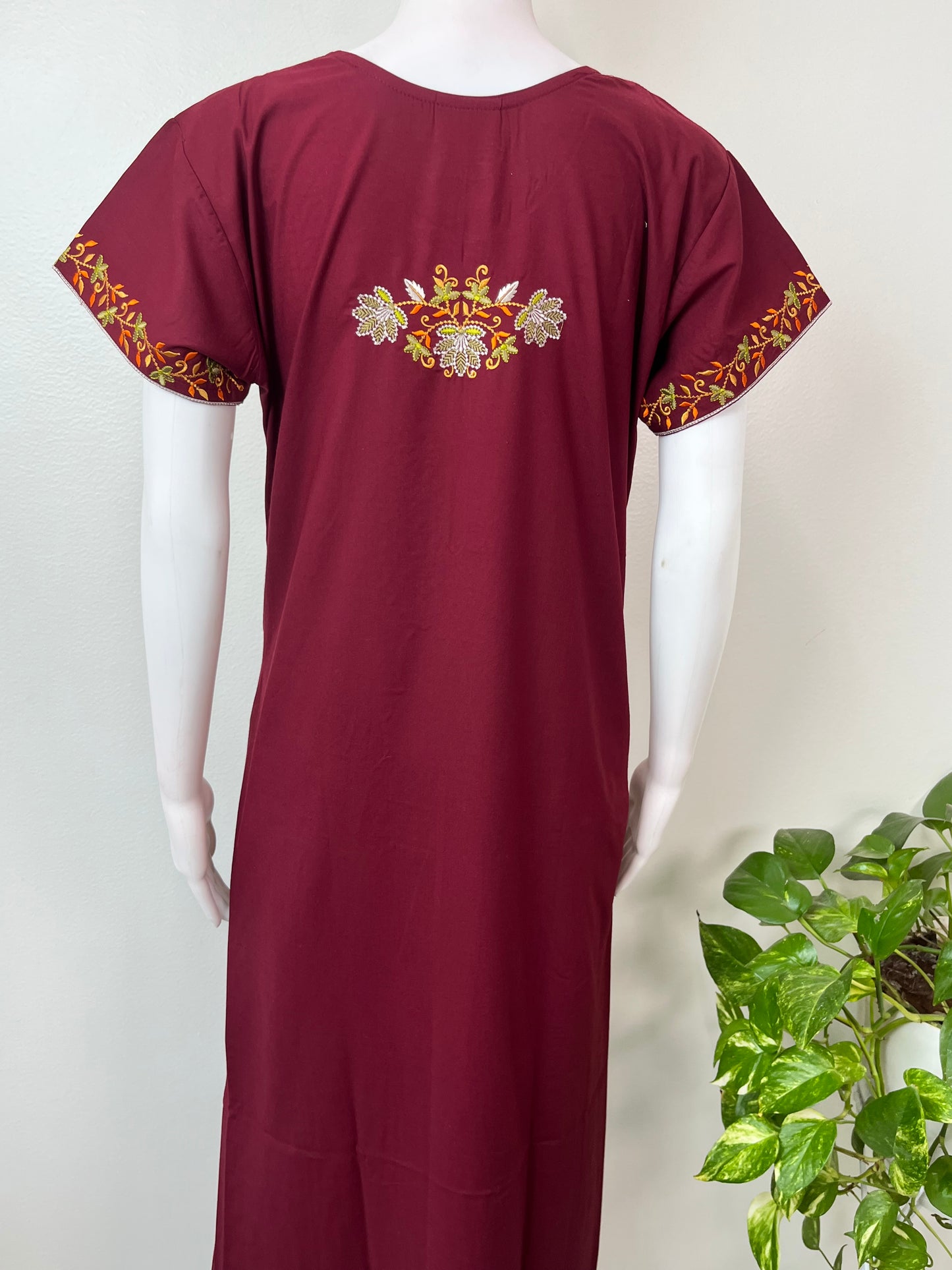 Maroon Luxury in Every Thread- Bizzylizzy Nighty