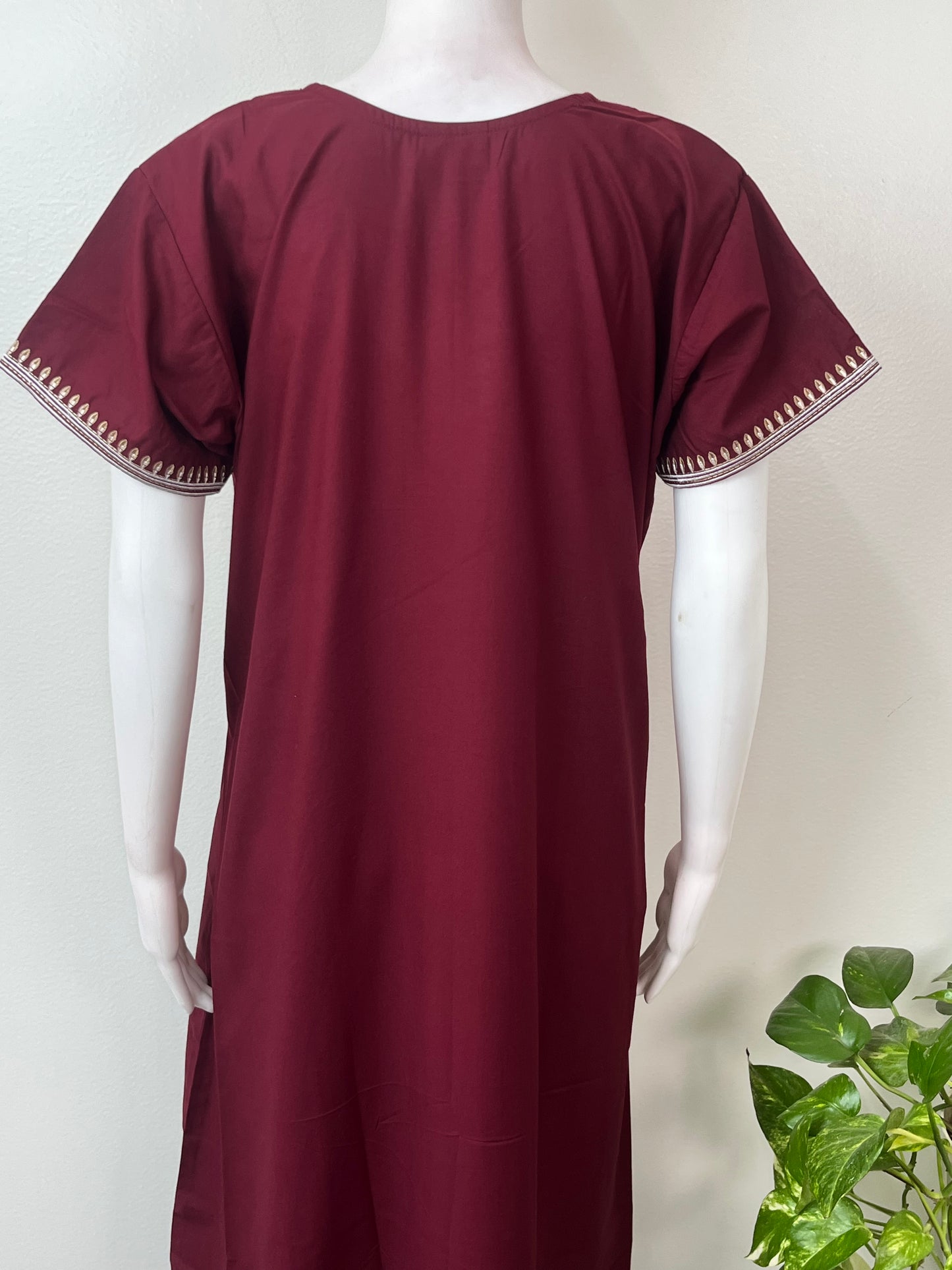 Maroon Classic Charm Bizzylizzy Nighty