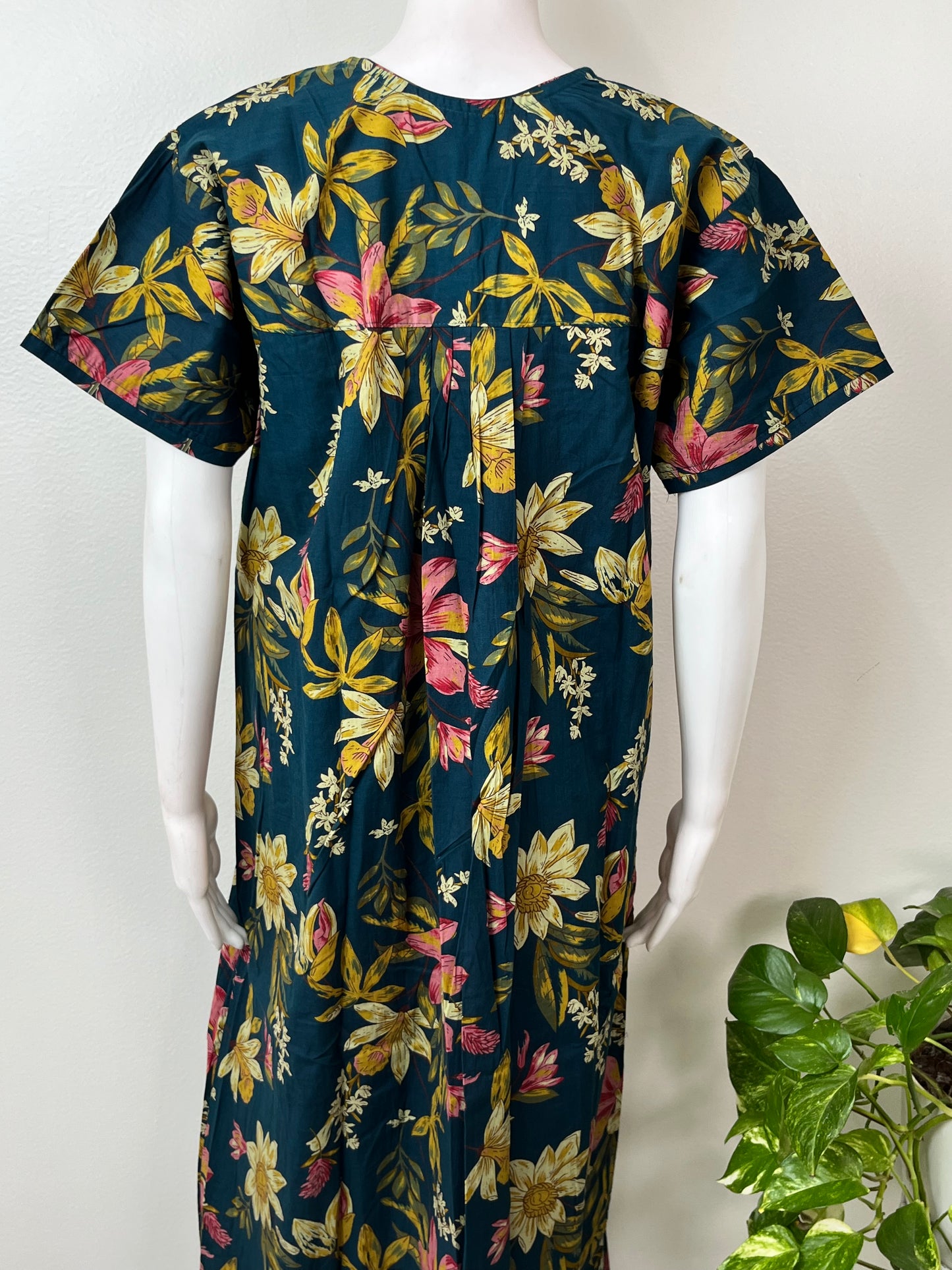 Navy Blue 100% Cotton Women’s Nighty