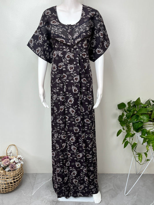 Gray Soft & Breathable Alpine Fabric Nighty