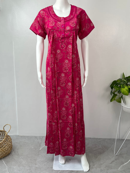 Hot Pink Alpine Nightgown Elegant & Long Lasting