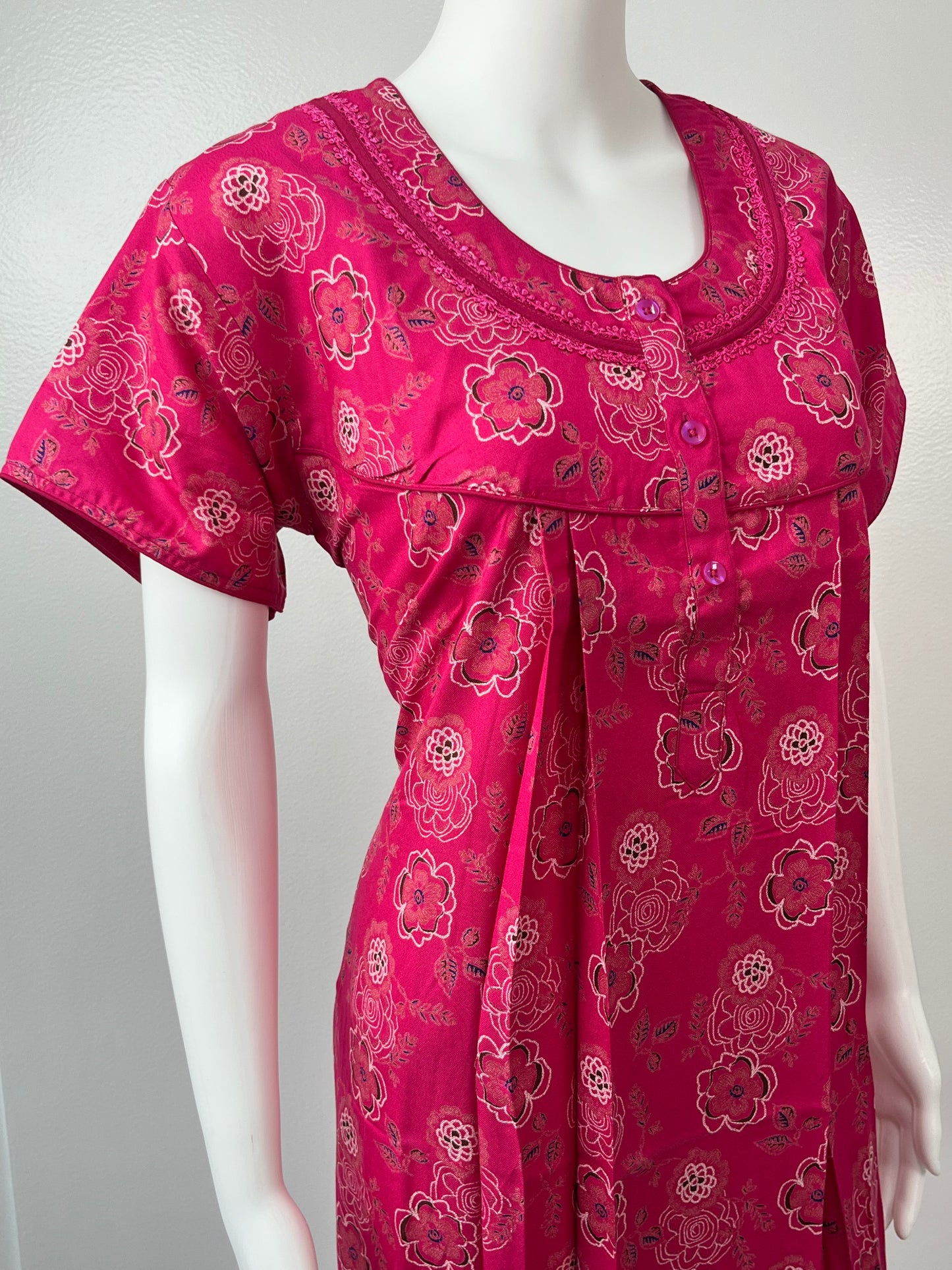 Hot Pink Alpine Nightgown Elegant & Long Lasting