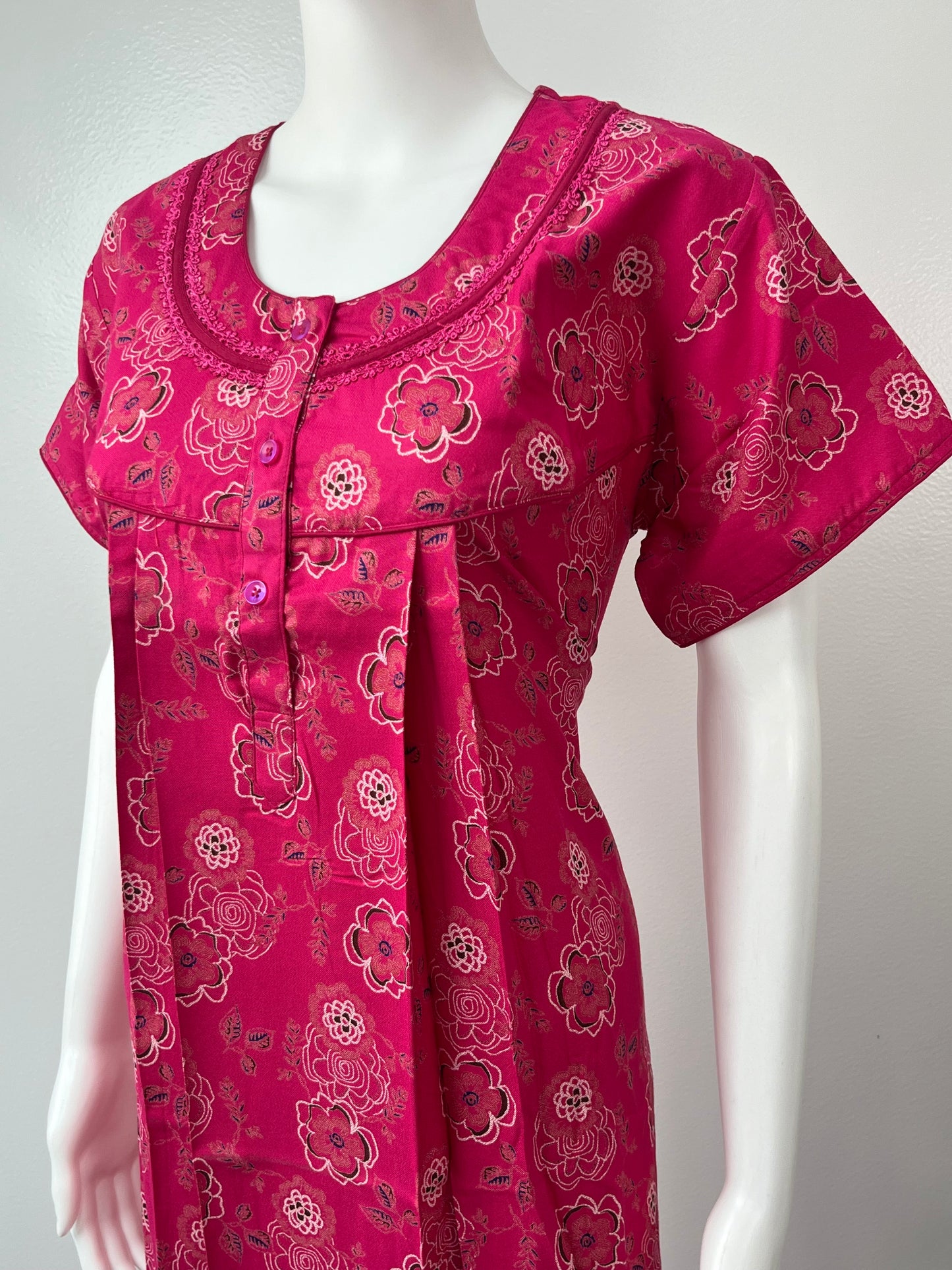 Hot Pink Alpine Nightgown Elegant & Long Lasting