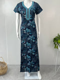 Blue Printed Alpine Nighty Elegant & Long Lasting