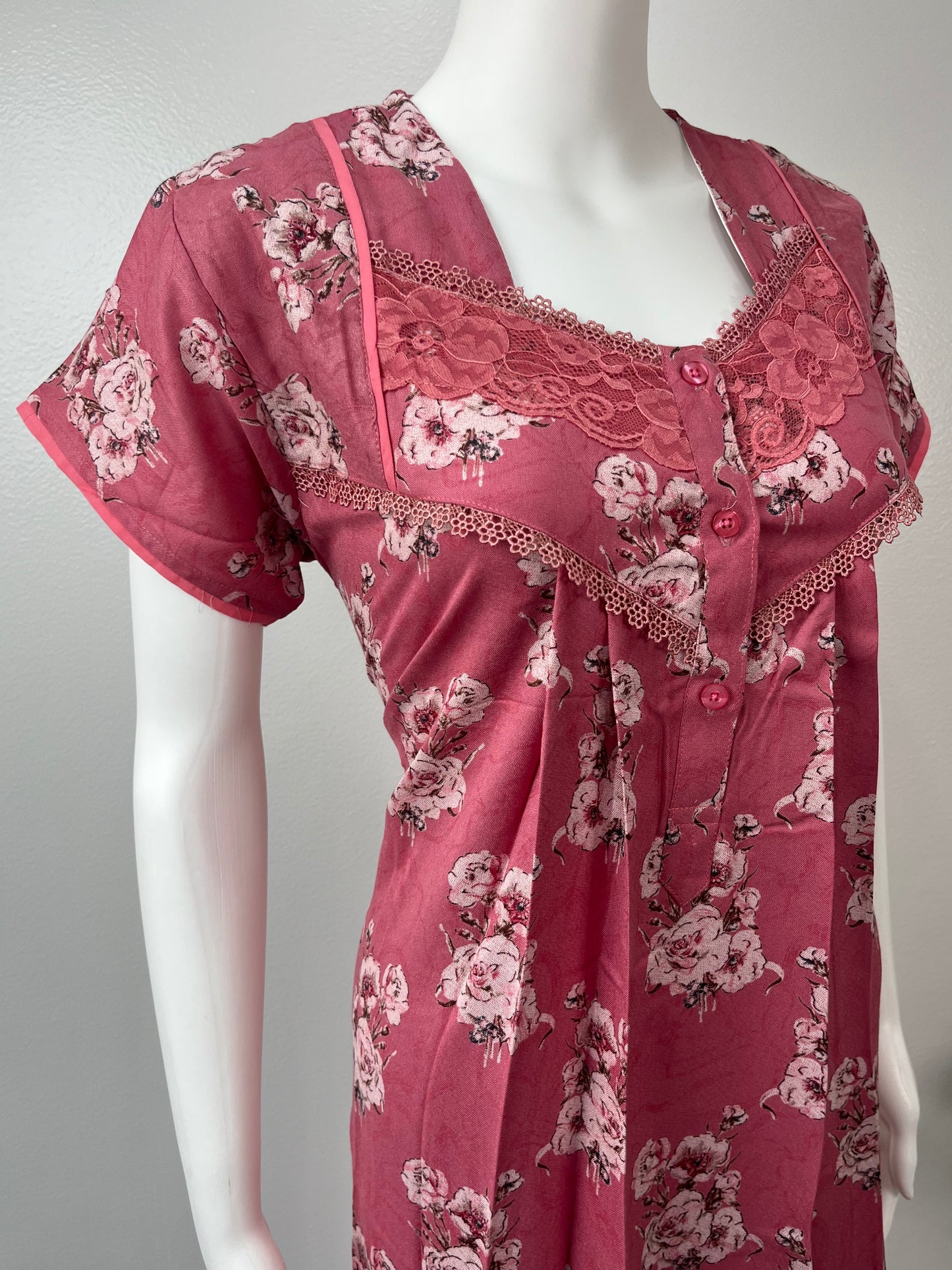 Pink Premium Alpine Fabric Nightgown Soft, Durable
