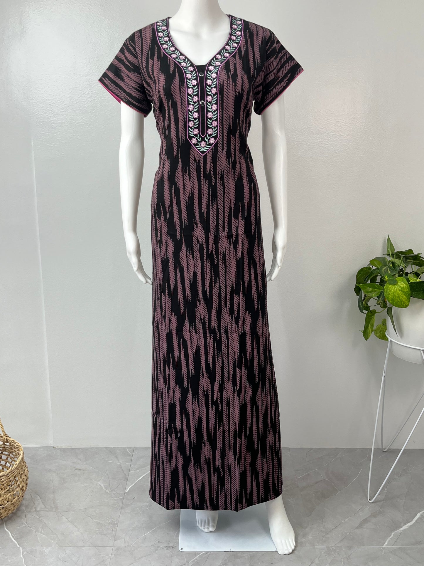 Pink Alpine Fabric Nightgown Soft & Breathable