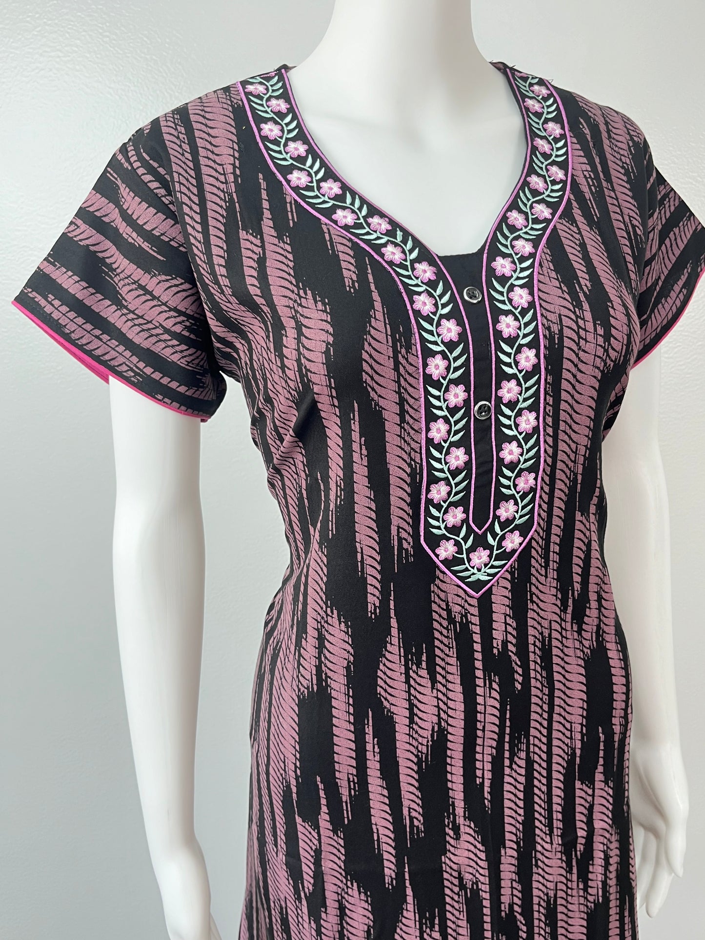 Pink Alpine Fabric Nightgown Soft & Breathable