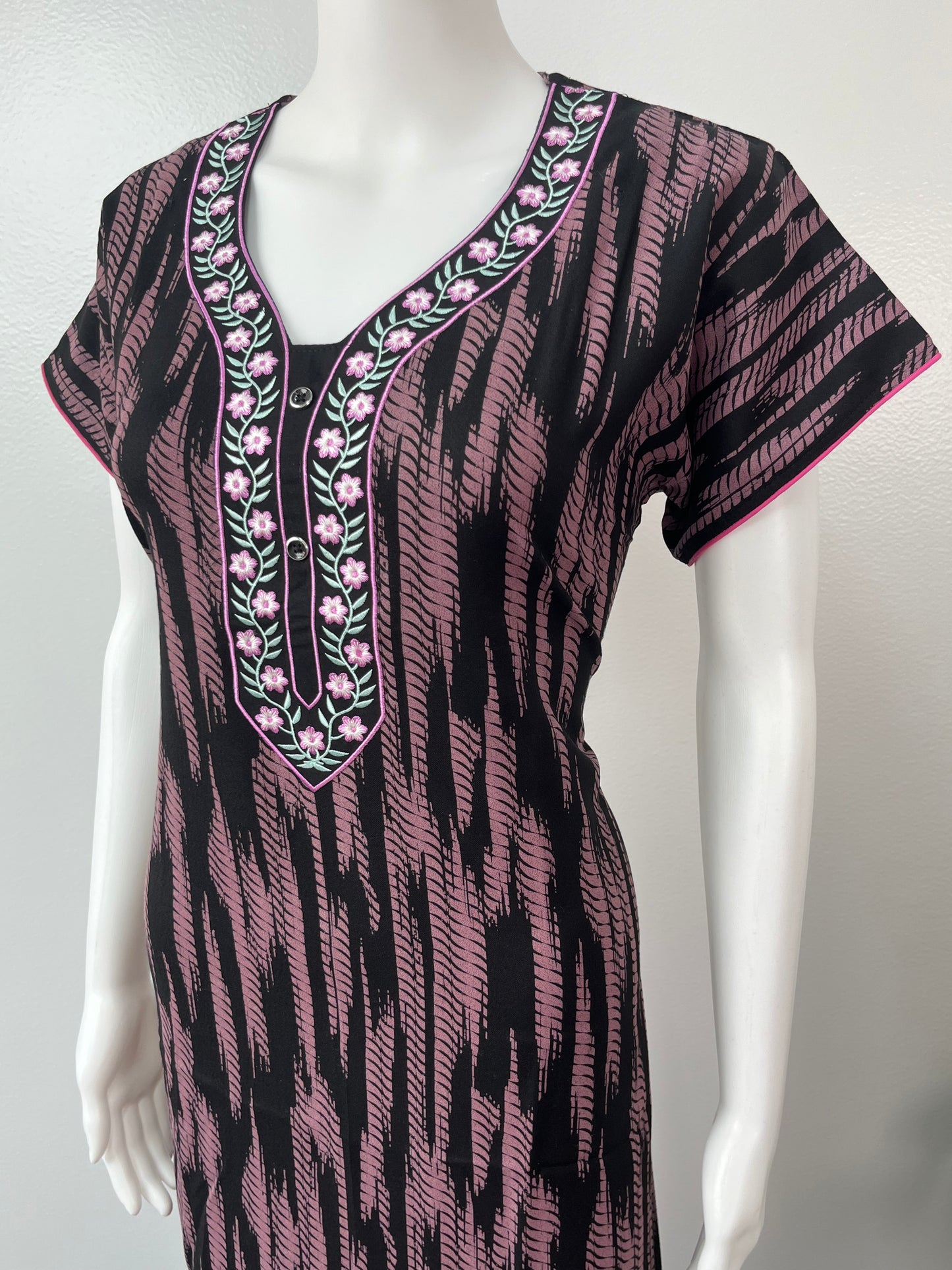 Pink Alpine Fabric Nightgown Soft & Breathable