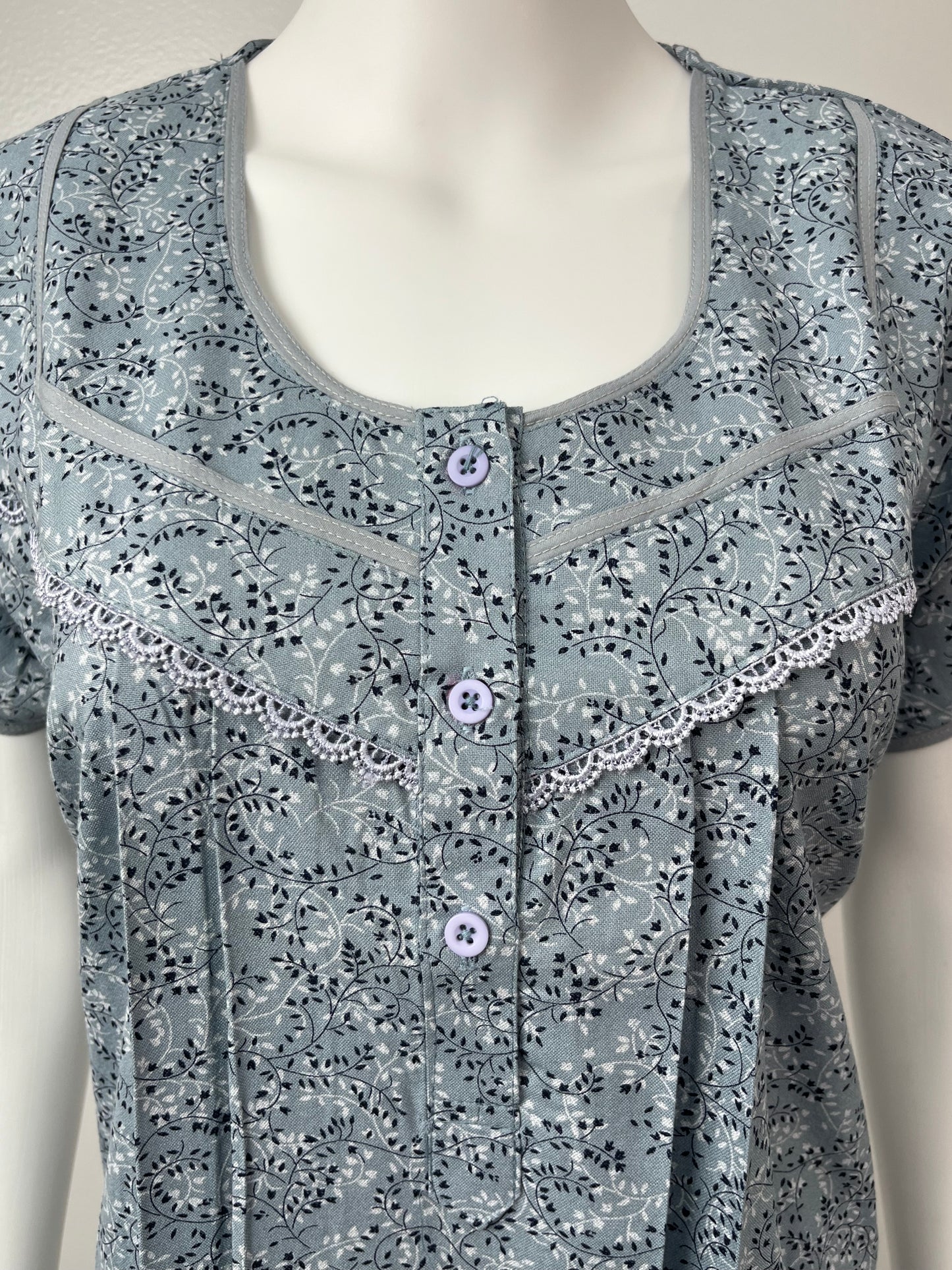 Grey Printed Alpine Fabric Nighty Soft & Breathable