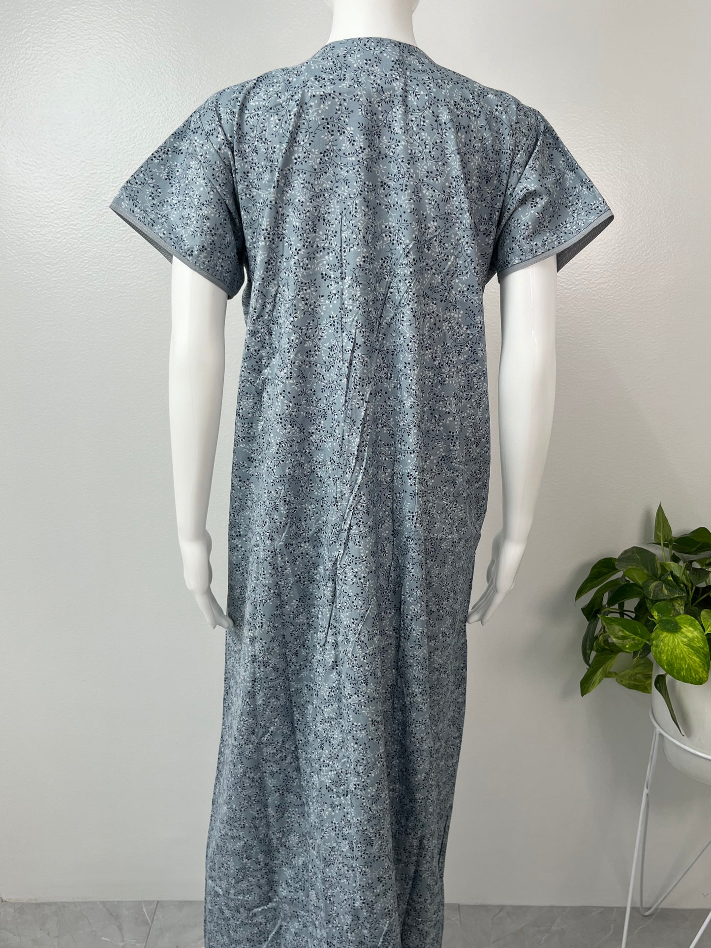 Grey Printed Alpine Fabric Nighty Soft & Breathable