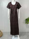 Brown Soft & Breathable Alpine Nightgown Perfect for All Seasons