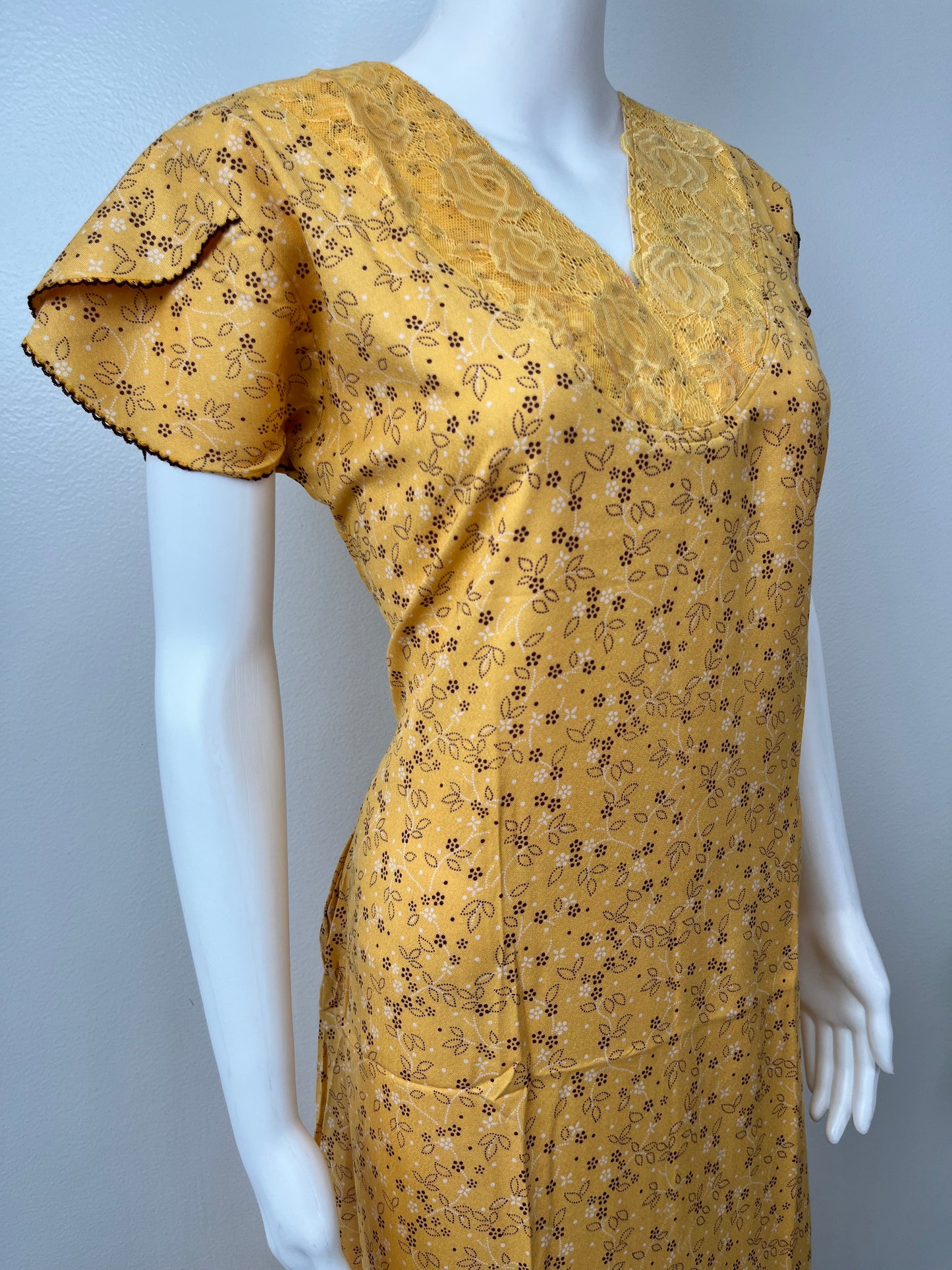 Mustard Soft & Breathable Alpine Nighty for Women