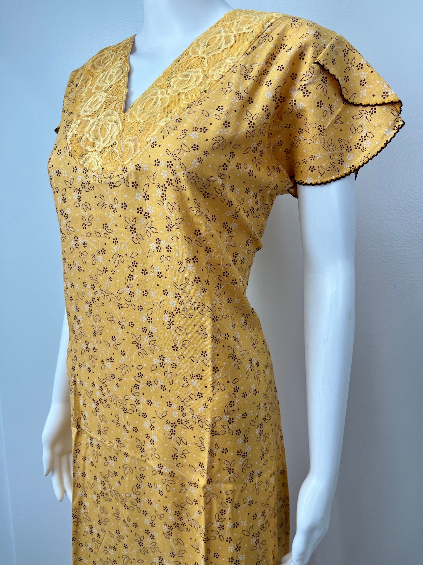 Mustard Soft & Breathable Alpine Nighty for Women