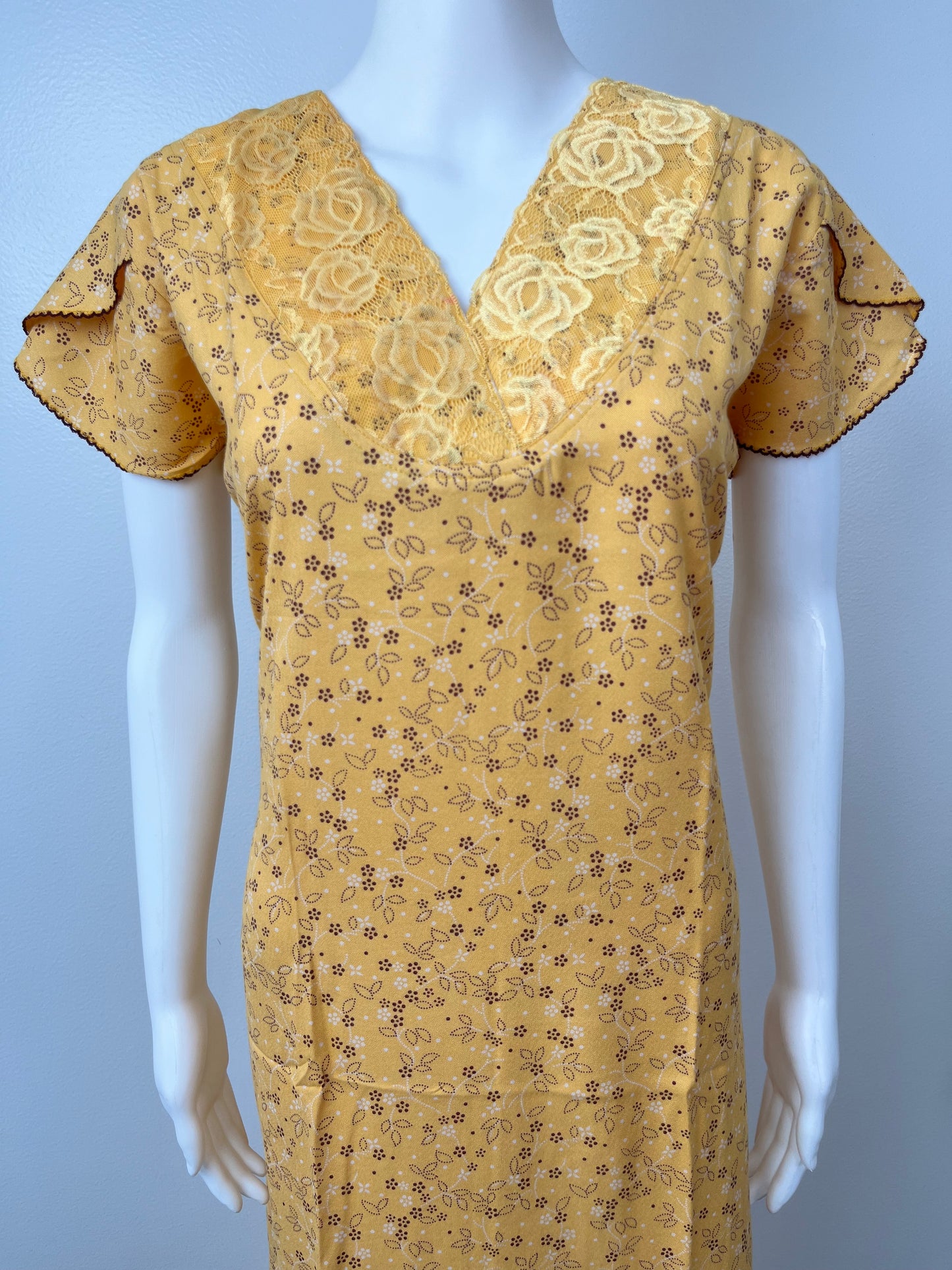 Mustard Soft & Breathable Alpine Nighty for Women