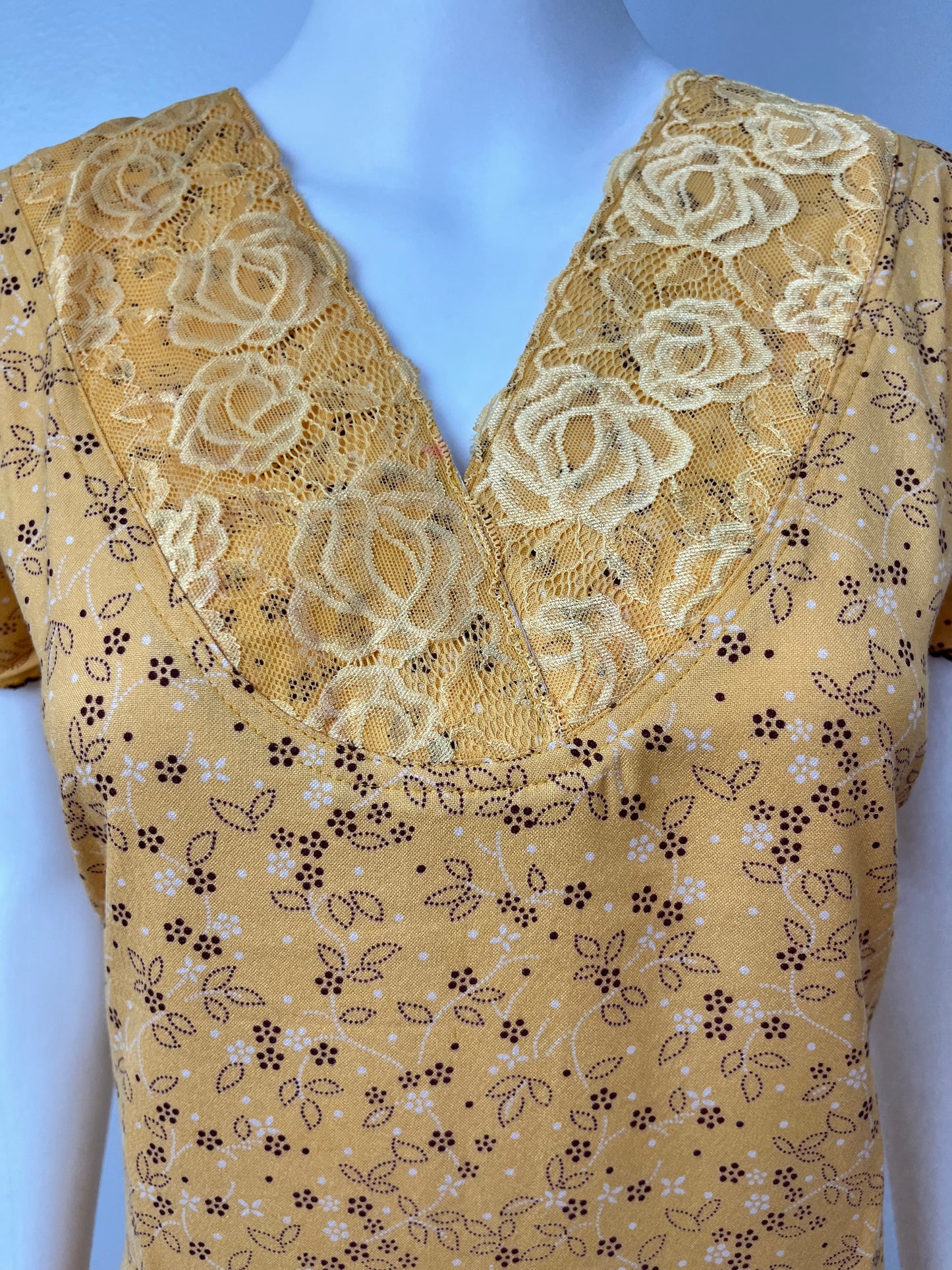 Mustard Soft & Breathable Alpine Nighty for Women