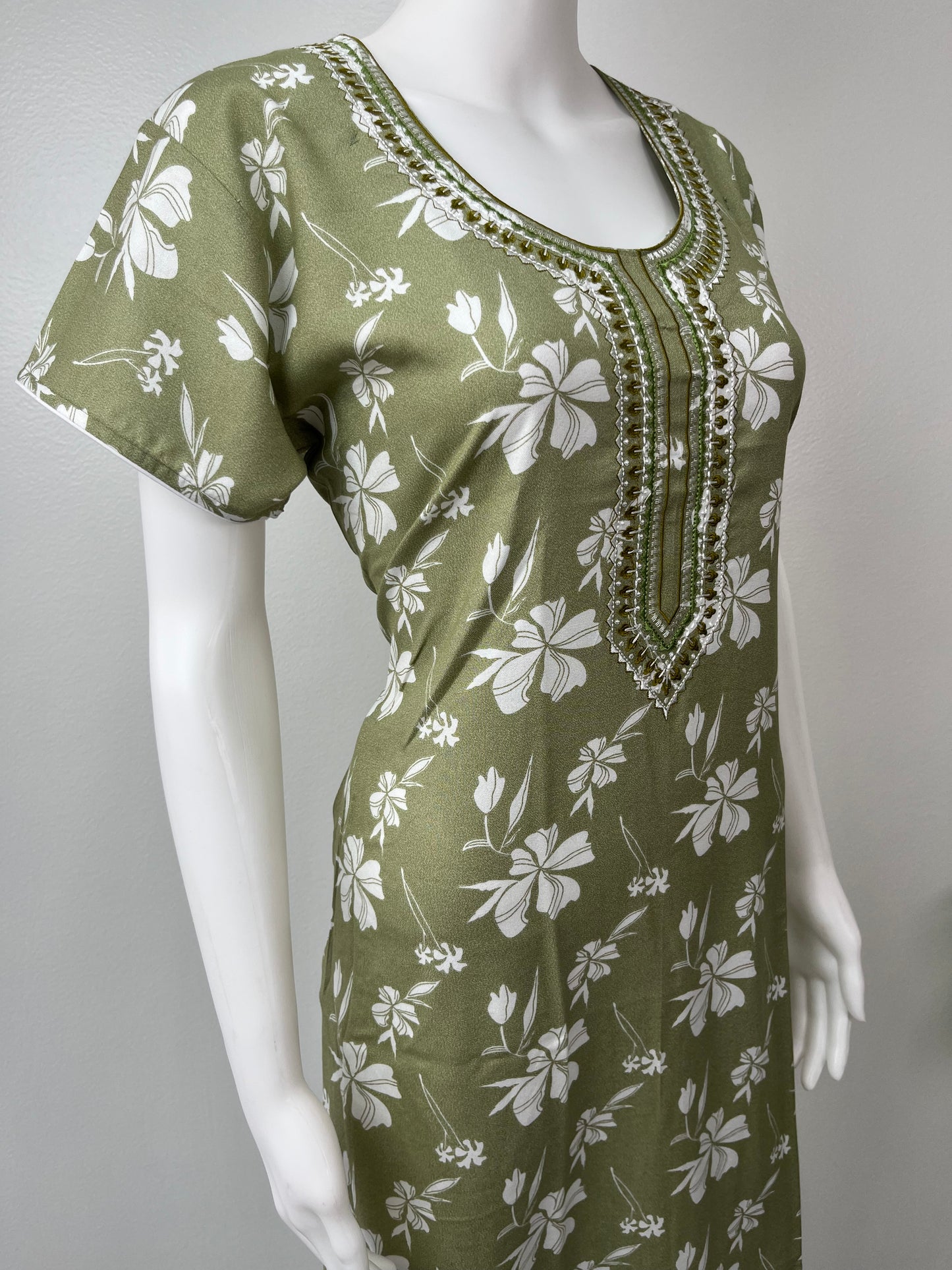 Pastel Green Alpine Nightgown for Women