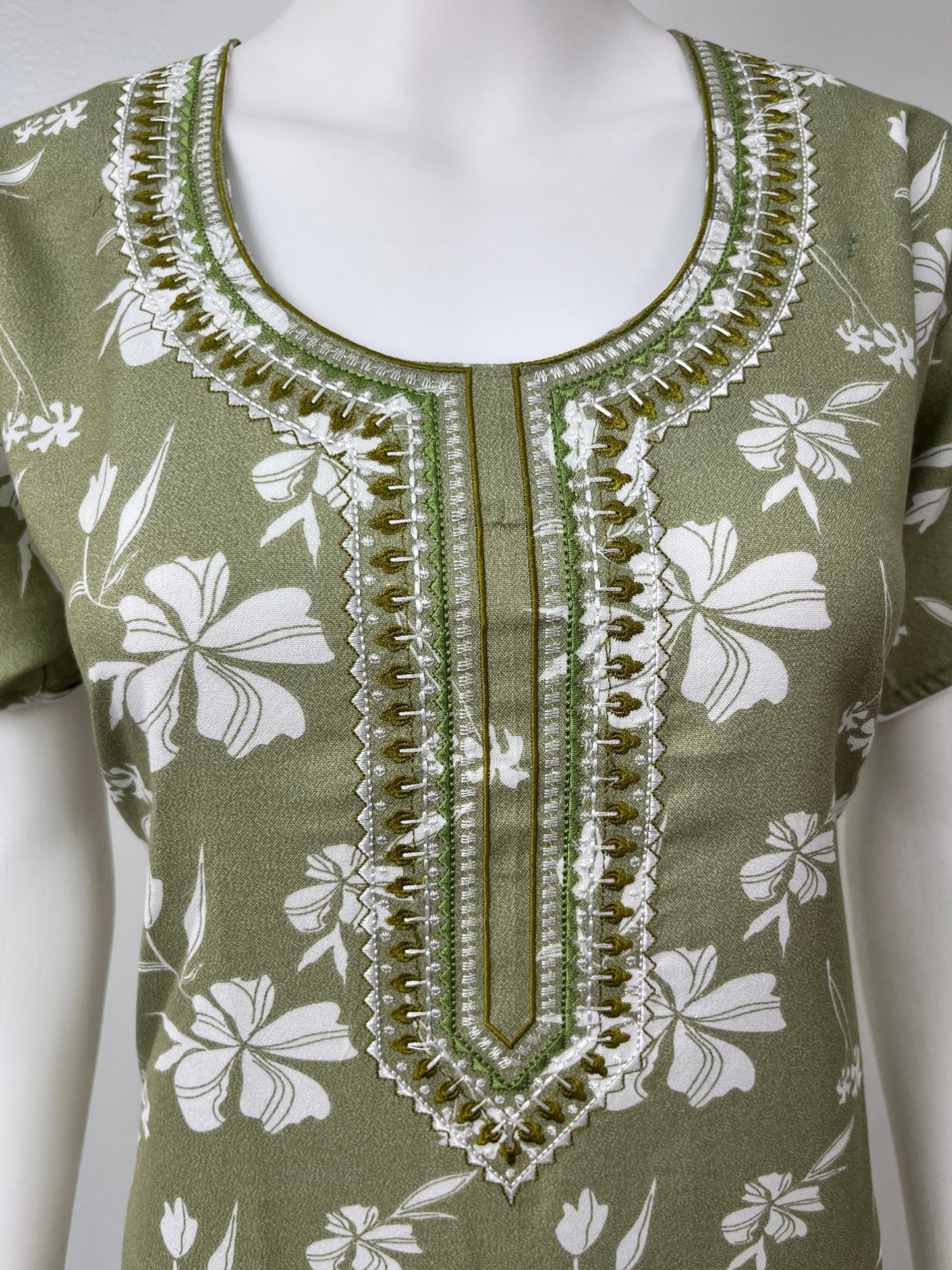 Pastel Green Alpine Nightgown for Women