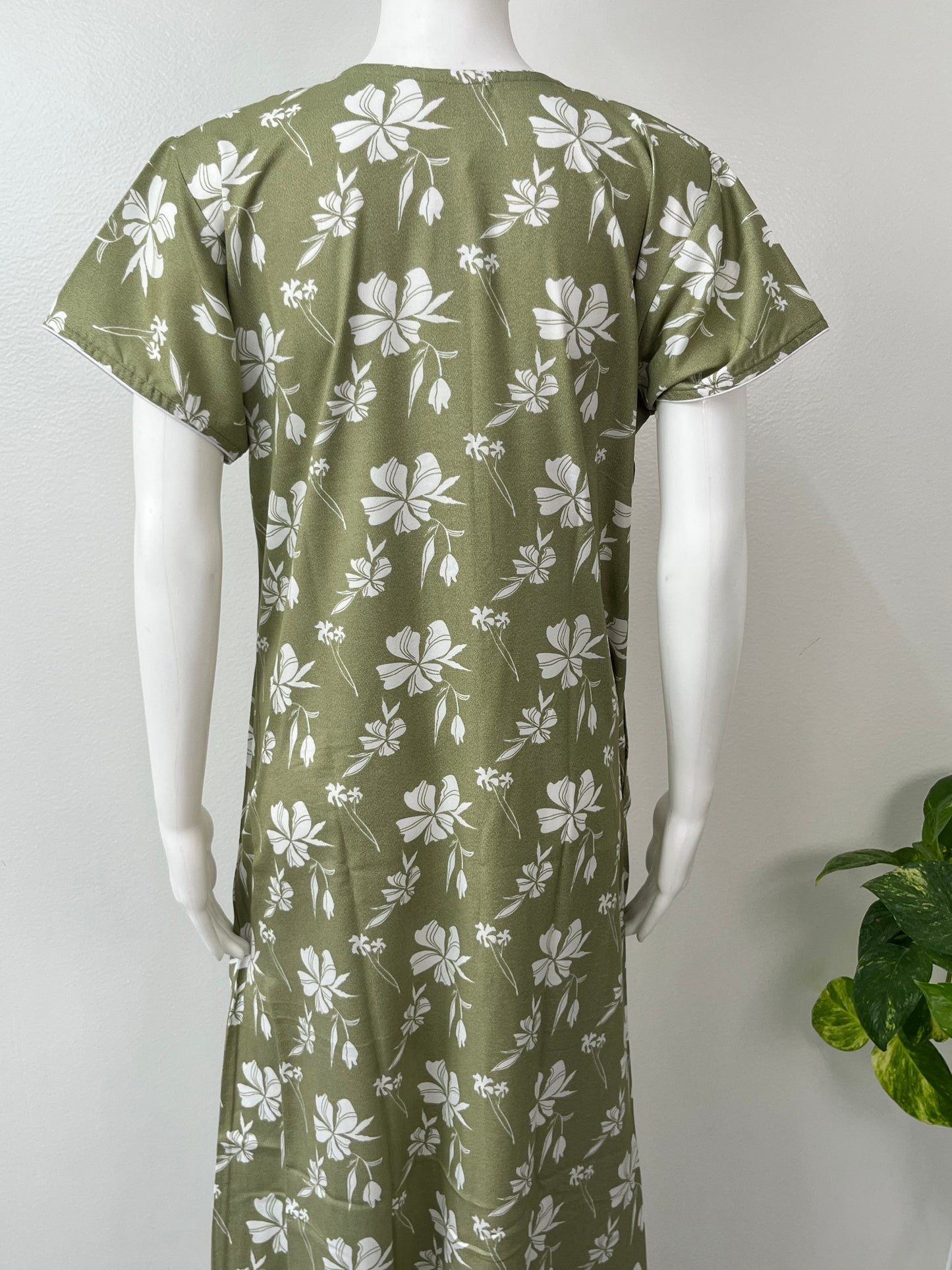 Pastel Green Alpine Nightgown for Women