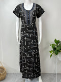 Black Premium Soft Alpine Fabric Nighty