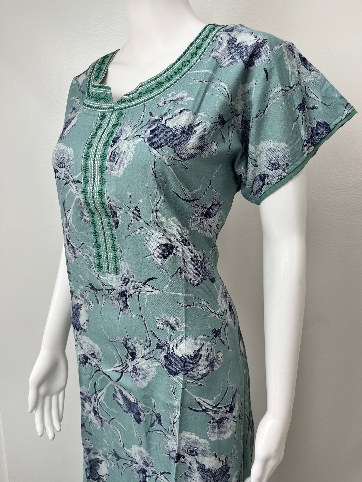 Sea Green Soft & Breathable Alpine Nighty