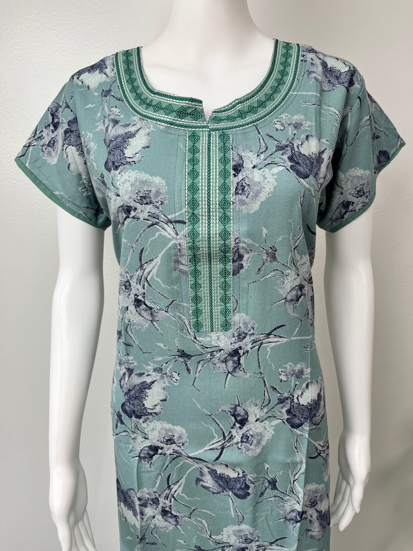 Sea Green Soft & Breathable Alpine Nighty