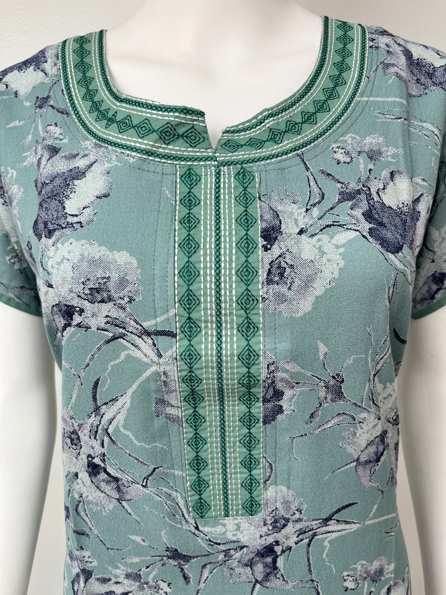 Sea Green Soft & Breathable Alpine Nighty