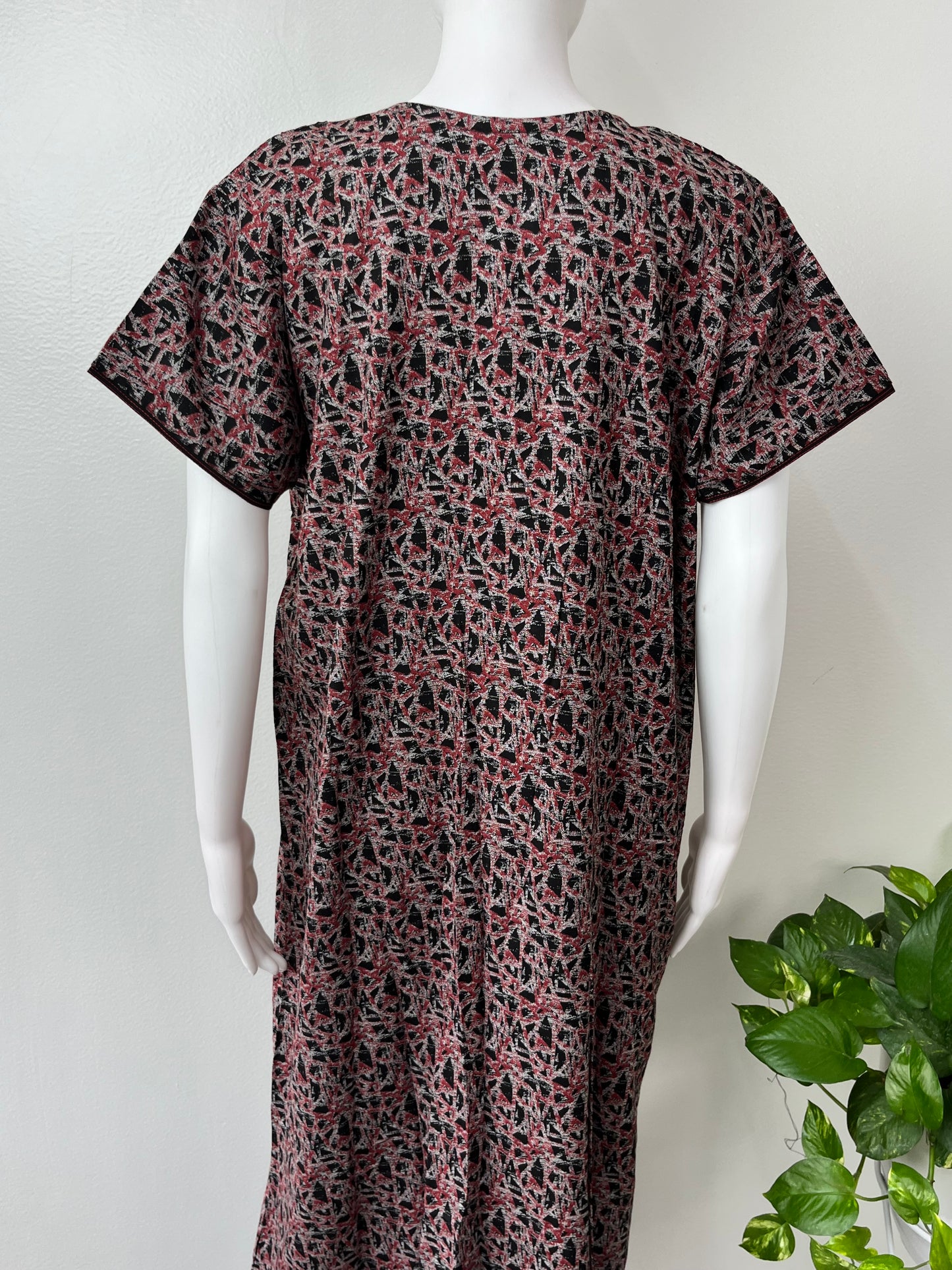 Maroon Printed Alpine Nighty for Women