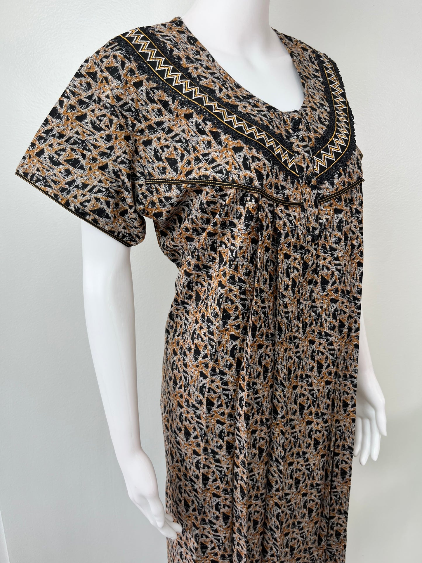 Brown Soft & Breathable Alpine Nightgown Perfect for All Seasons