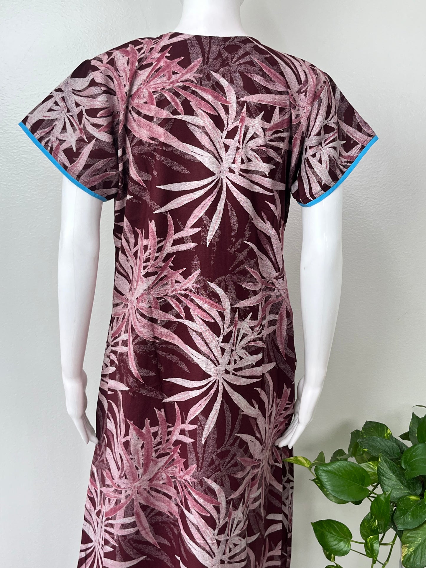 Maroon Alpine Fabric Nightgown Soft & Breathable