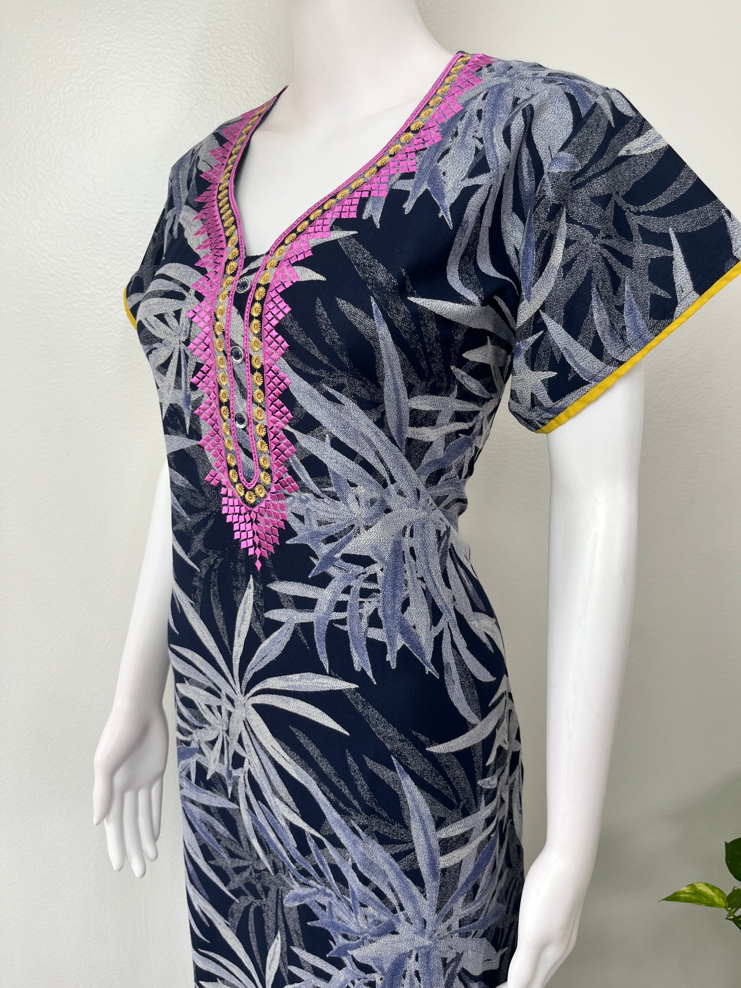 Navy Blue Soft & Breathable Alpine Fabric Nighty
