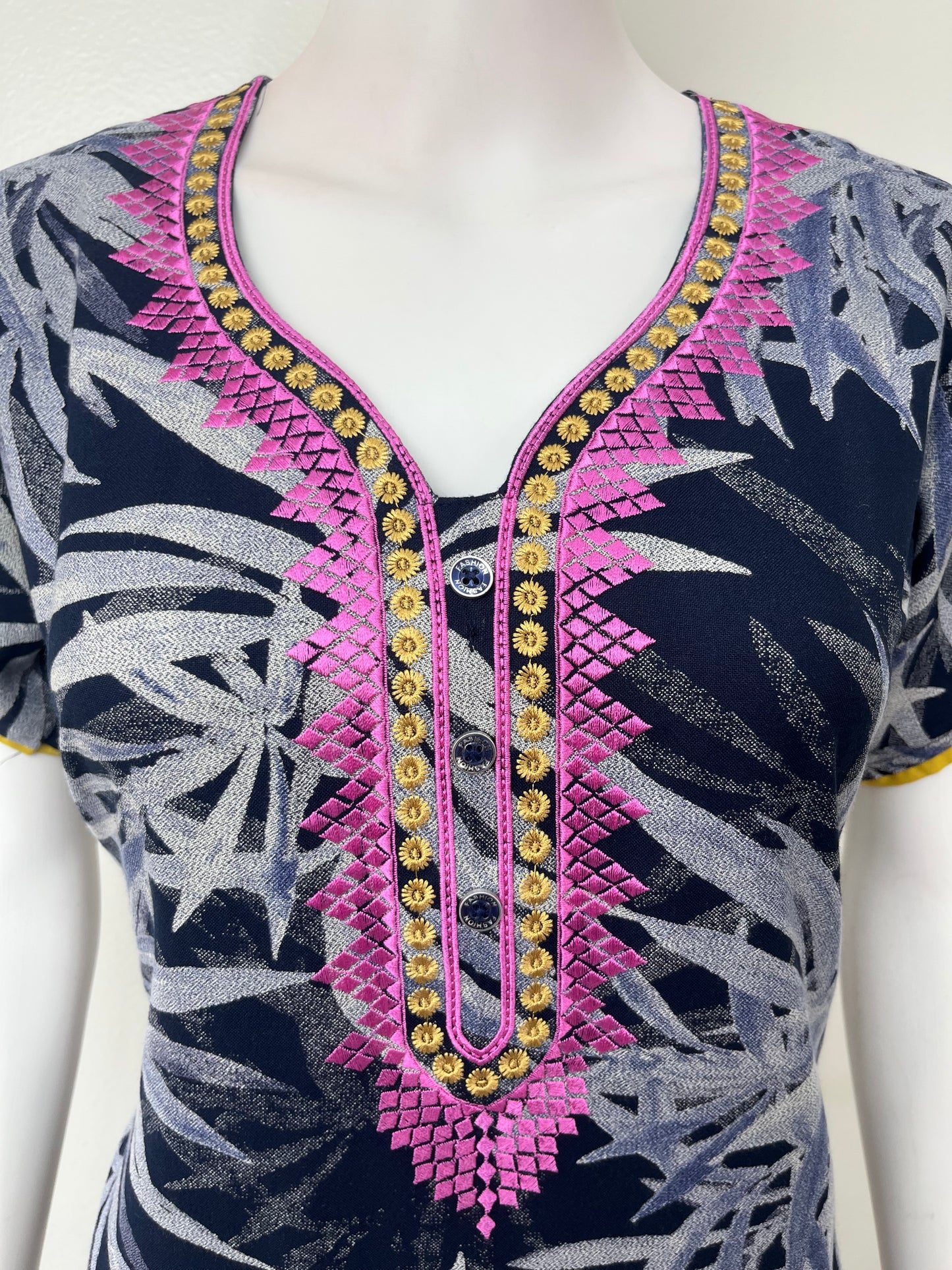 Navy Blue Soft & Breathable Alpine Fabric Nighty