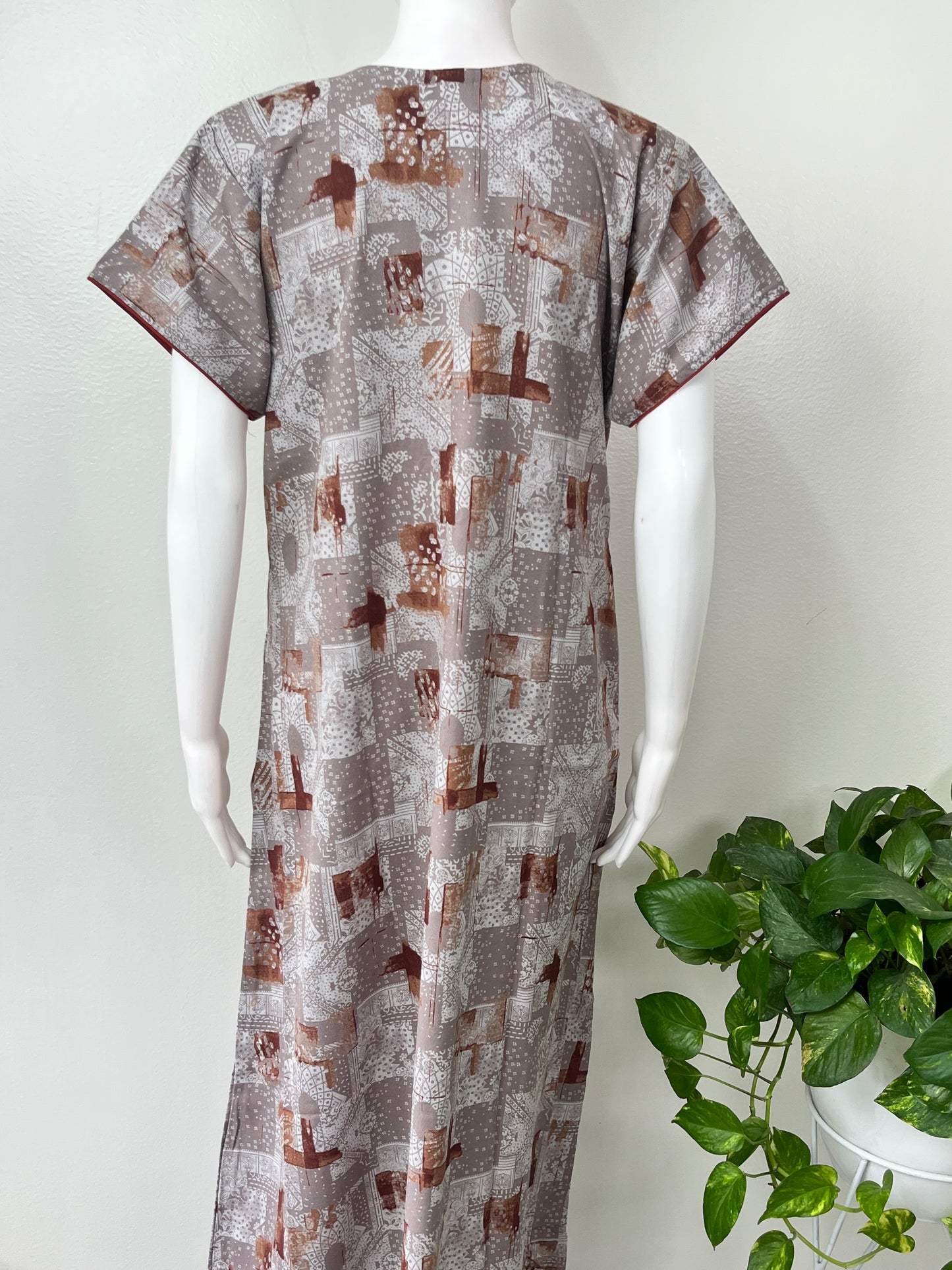 Premium Alpine Fabric Embroidered Nightgown