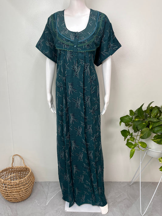 Dark Green Soft & Breathable Alpine Nightgown