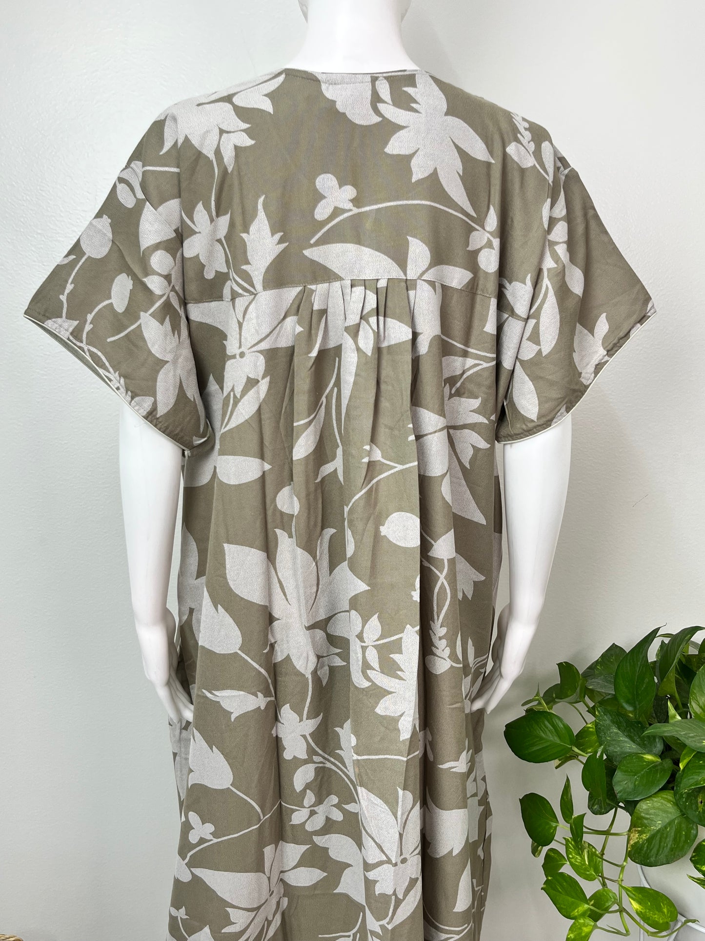 Olive Green Premium Alpine Fabric Nightgown