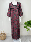 Maroon Soft & Breathable Alpine Nighty Perfect for All Seasons