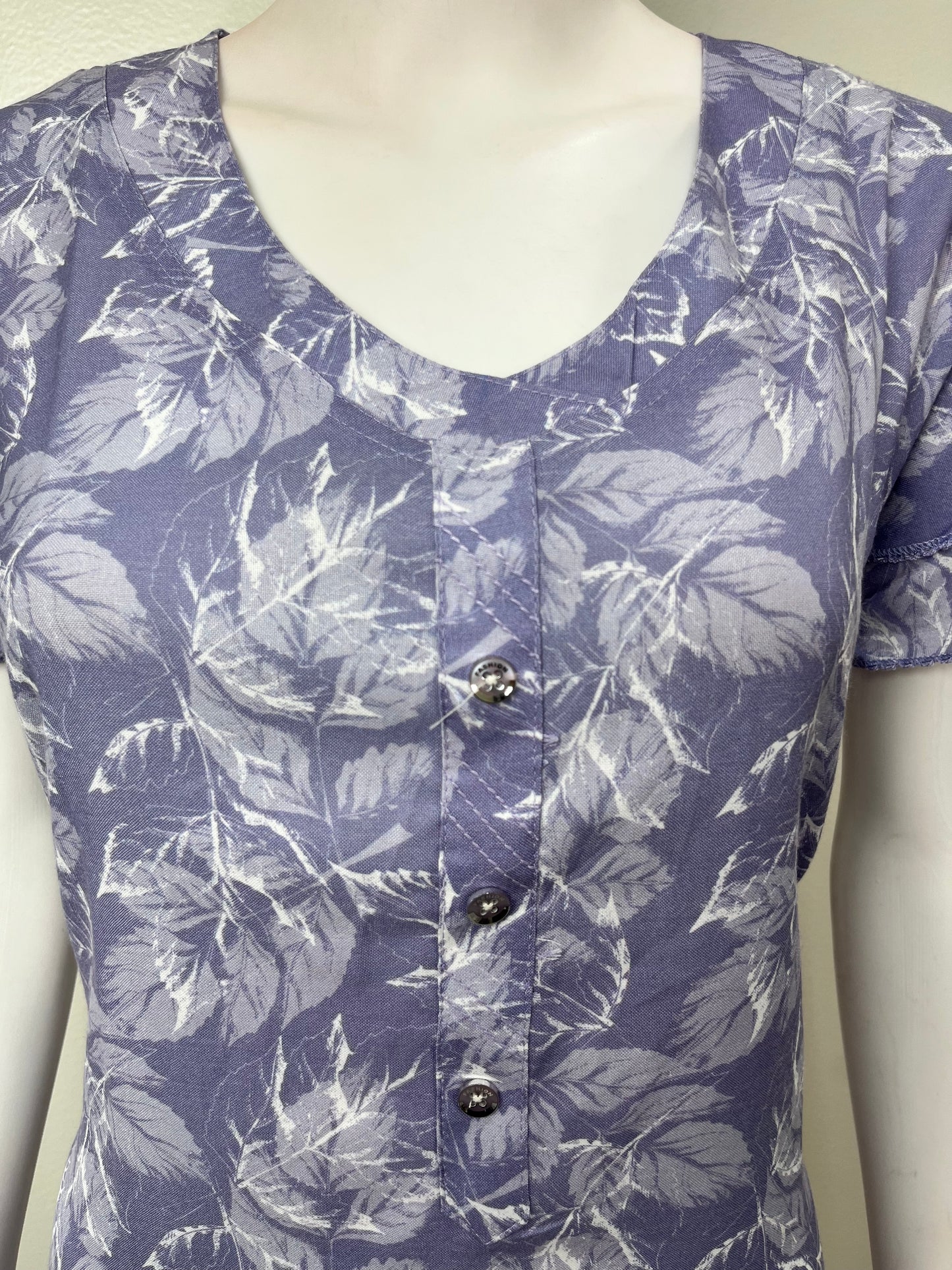 Lavender Alpine Fabric Nighty in Frock Pattern