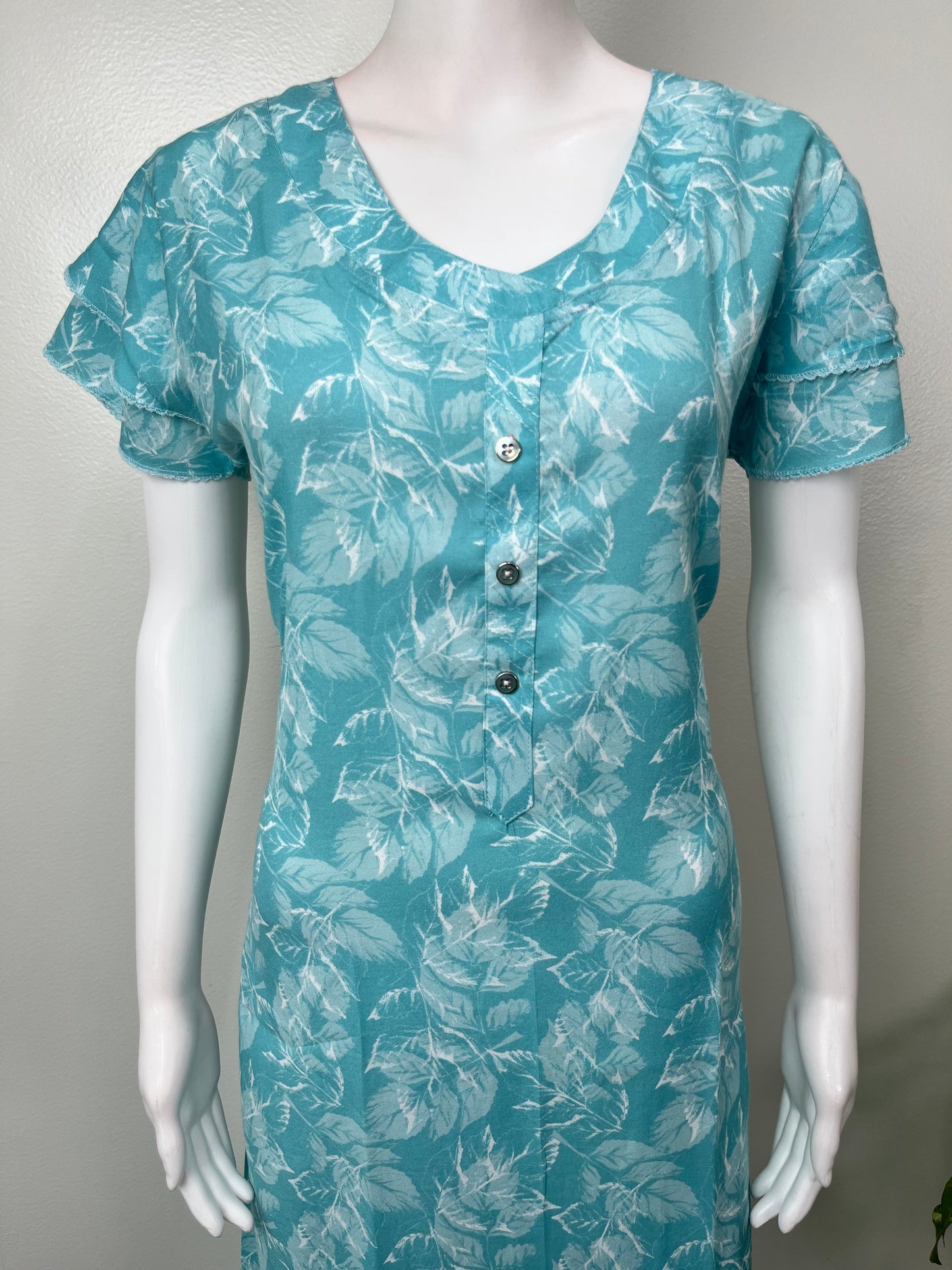 Sky Blue Alpine Fabric Umbrella Style Nighty