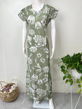 Green Premium Alpine Fabric Women's Nighty