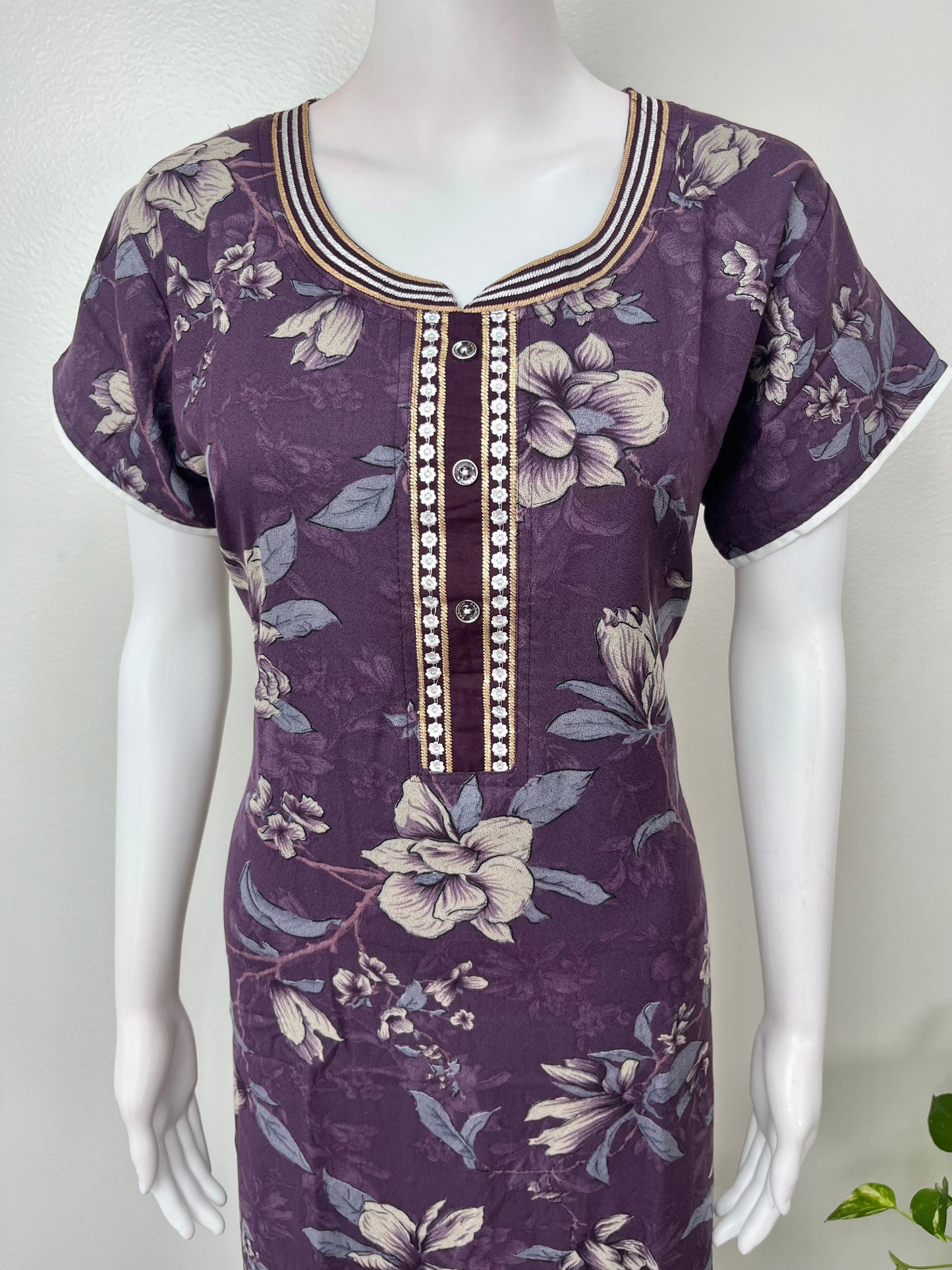 Purple Alpine Fabric Nighty Soft & Breathable