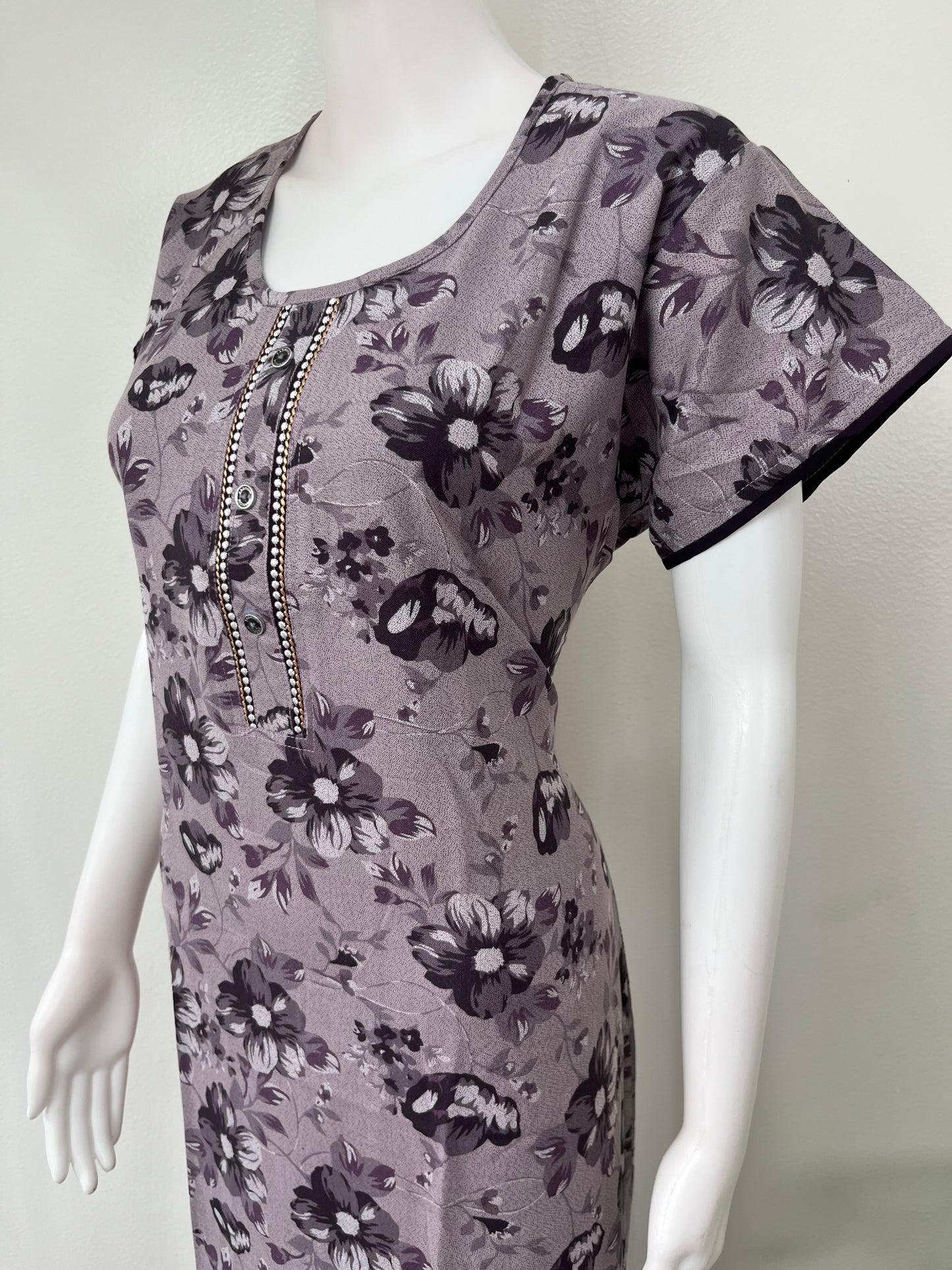Purple Soft & Breathable Alpine Nightgown