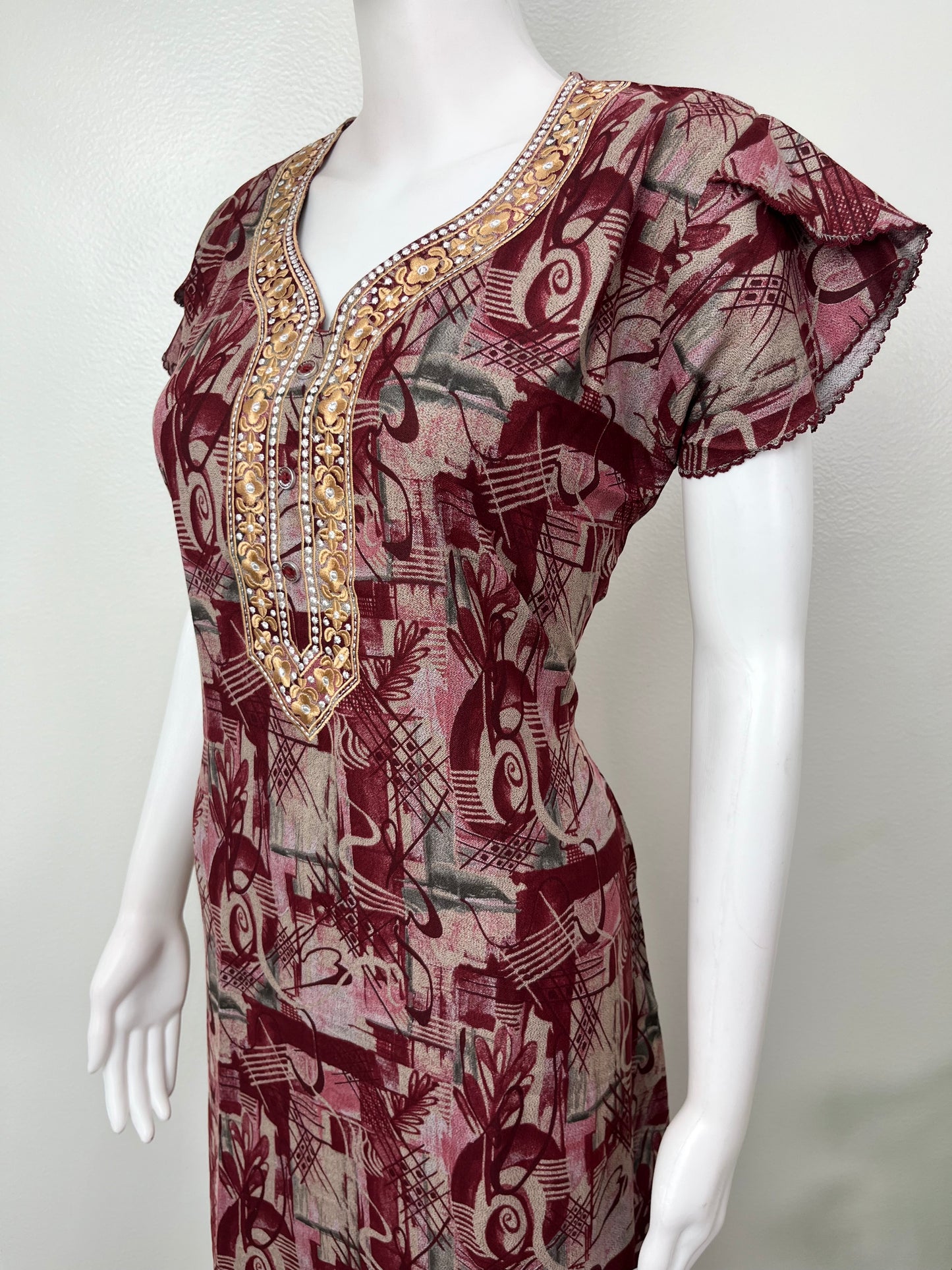 Maroon Alpine Fabric Nighty Soft & Breathable