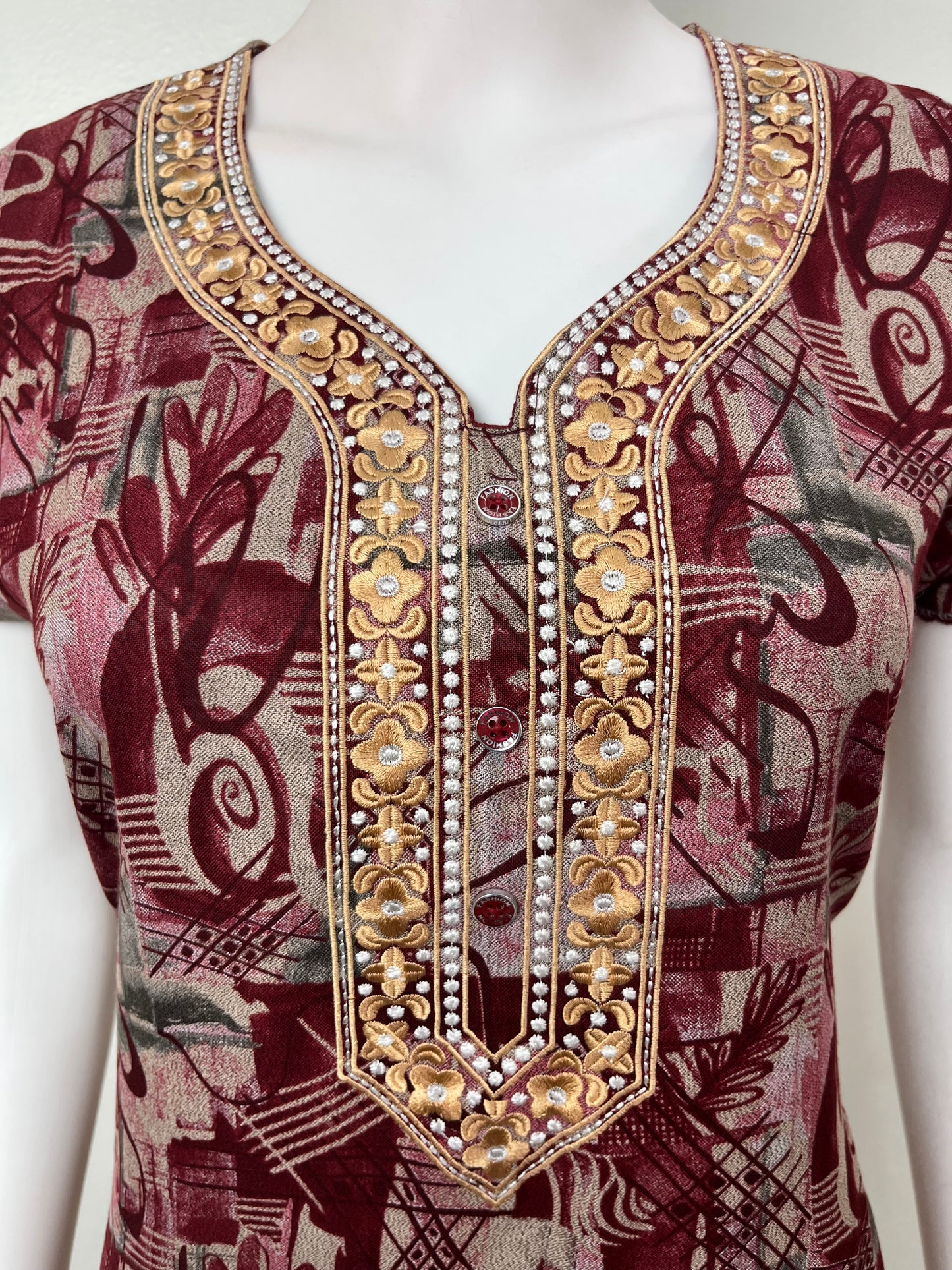 Maroon Alpine Fabric Nighty Soft & Breathable
