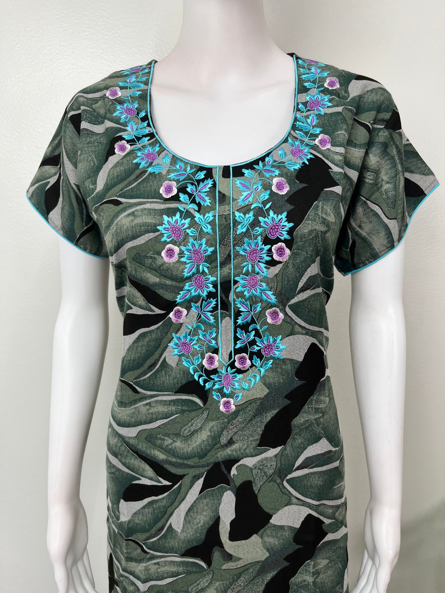 Olive Green Soft & Breathable Alpine Nightgown