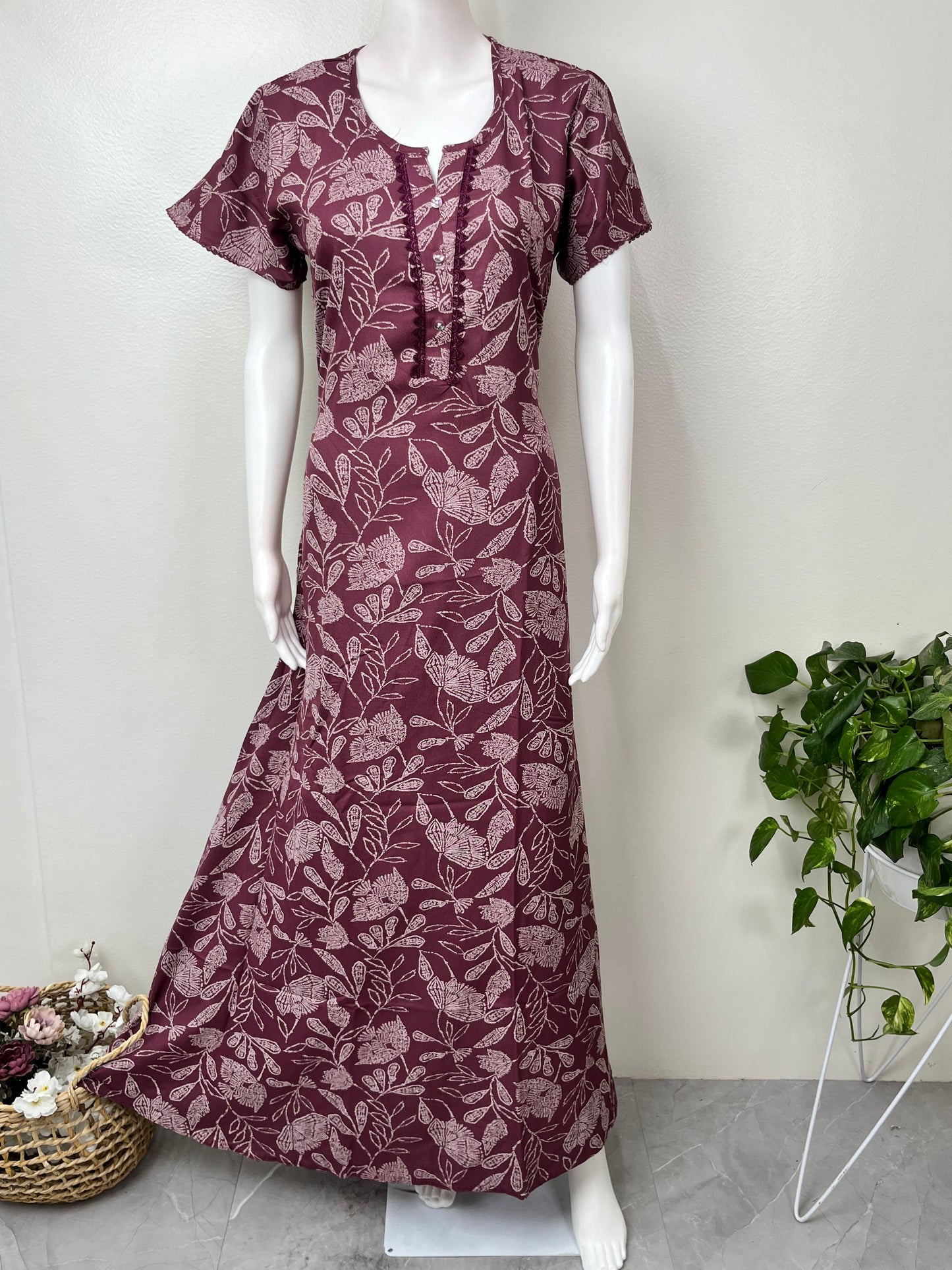 Wine Umbrella Style Alpine Fabric Nighty