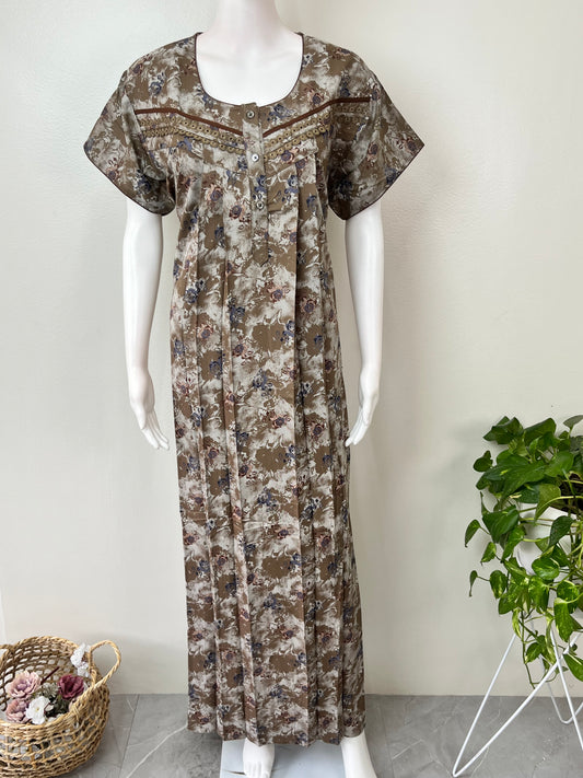 Printed Alpine Fabric Nighty for Women