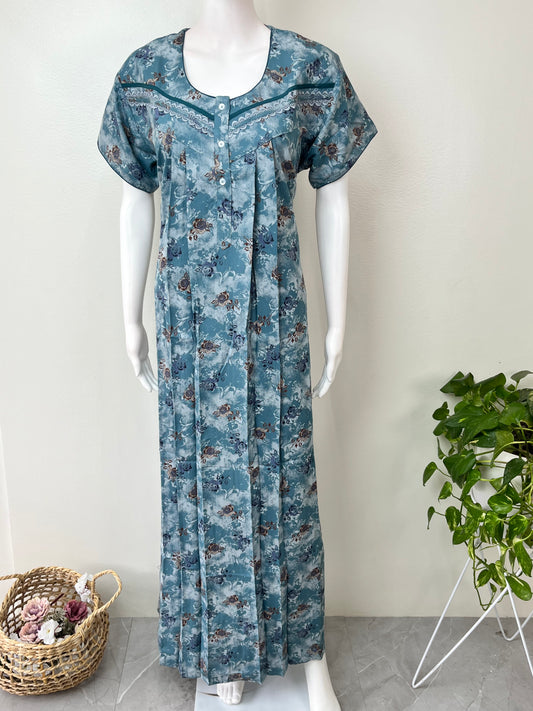 Blue Soft & Breathable Alpine Nightgown