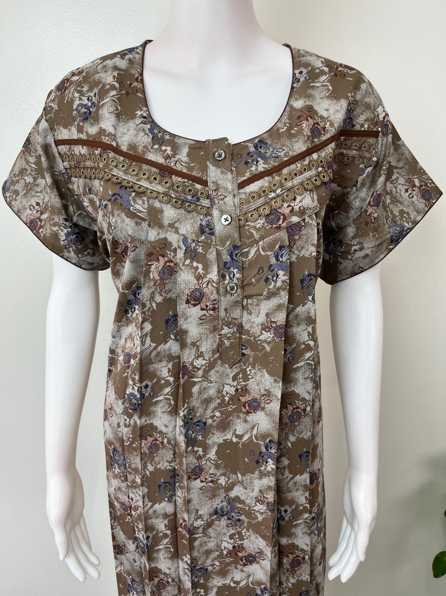 Printed Alpine Fabric Nighty for Women